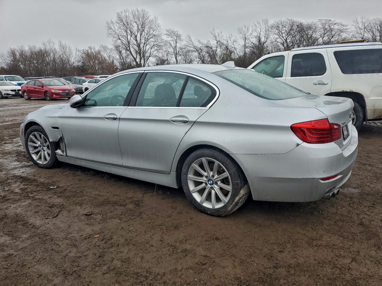 2014 Bmw 535 D Xdrive Silver vin: WBAFV3C58ED685379