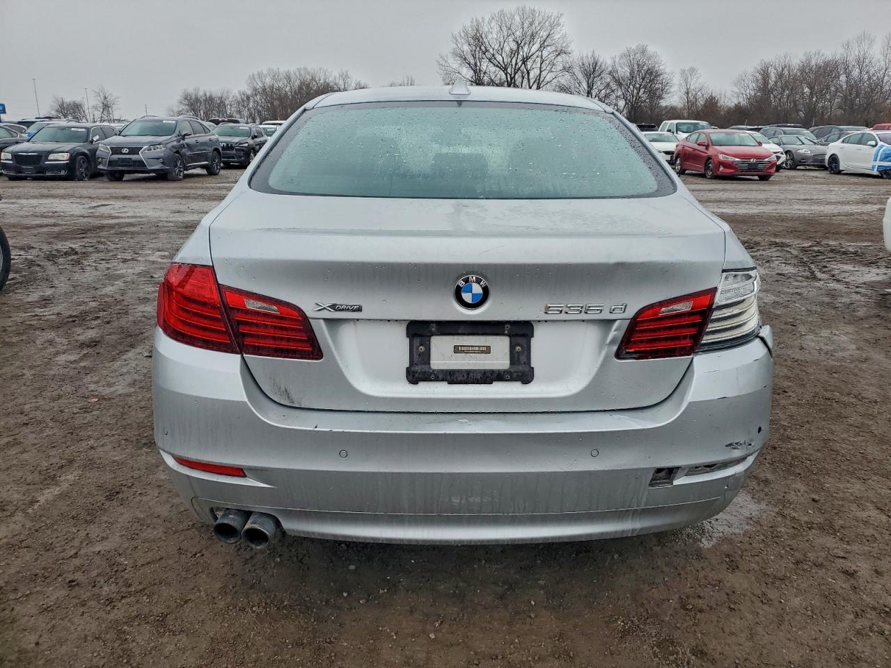 2014 Bmw 535 D Xdrive Silver vin: WBAFV3C58ED685379