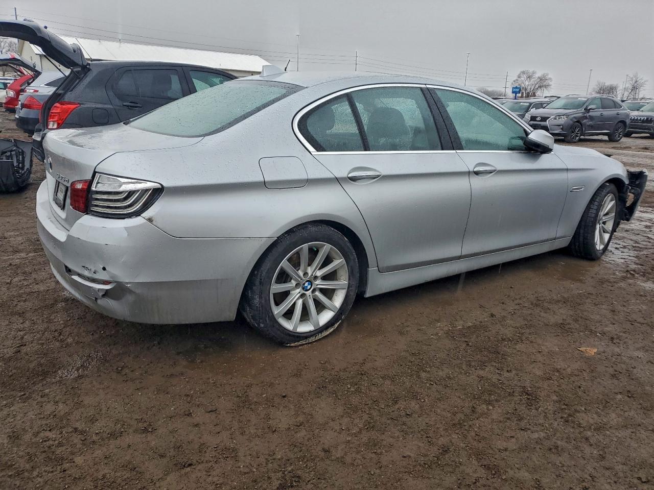 2014 Bmw 535 D Xdrive Silver vin: WBAFV3C58ED685379
