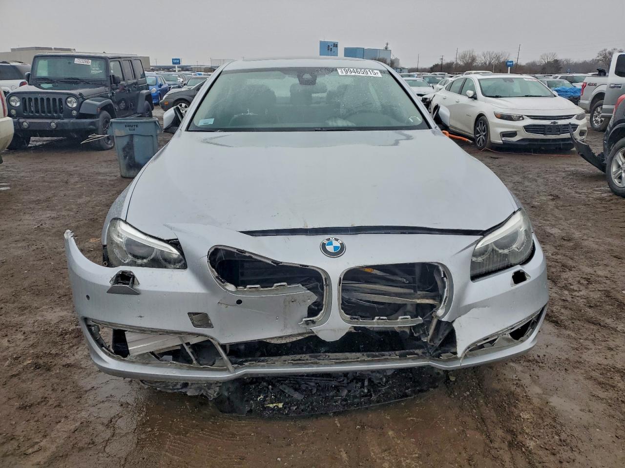 2014 Bmw 535 D Xdrive Silver vin: WBAFV3C58ED685379