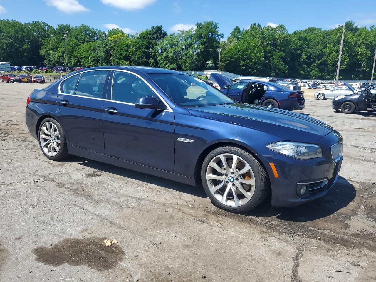 2014 Bmw 535 D Xdrive Синий vin: WBAFV3C5XEDZ33700