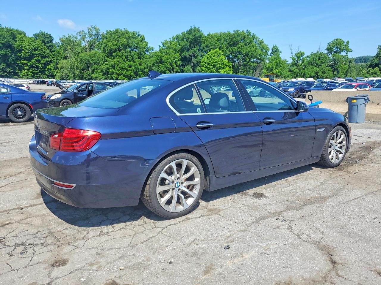 2014 Bmw 535 D Xdrive Синий vin: WBAFV3C5XEDZ33700
