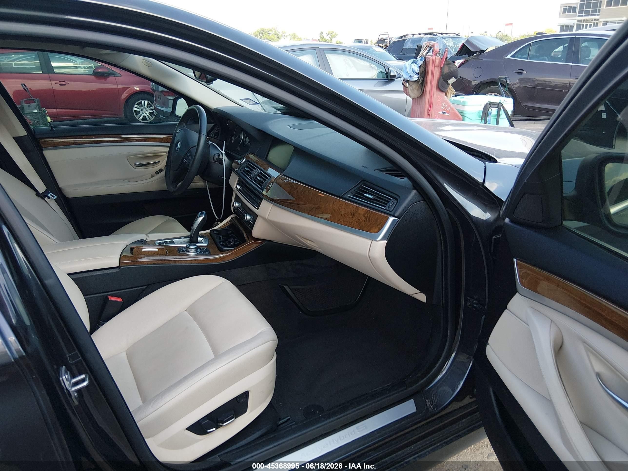 2013 Bmw Activehybrid 5 Серый vin: WBAFZ9C50DC751905
