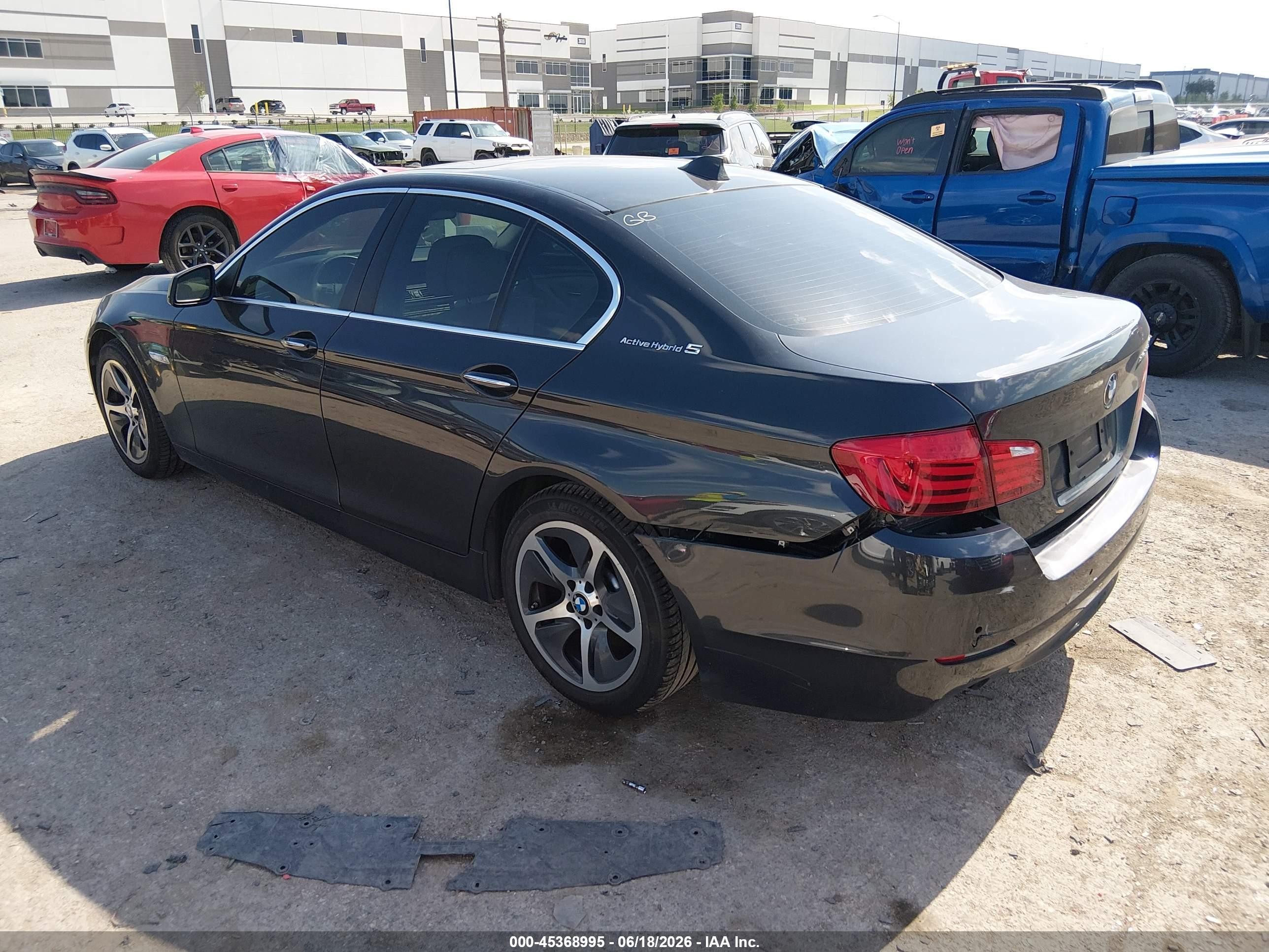 2013 Bmw Activehybrid 5 Серый vin: WBAFZ9C50DC751905
