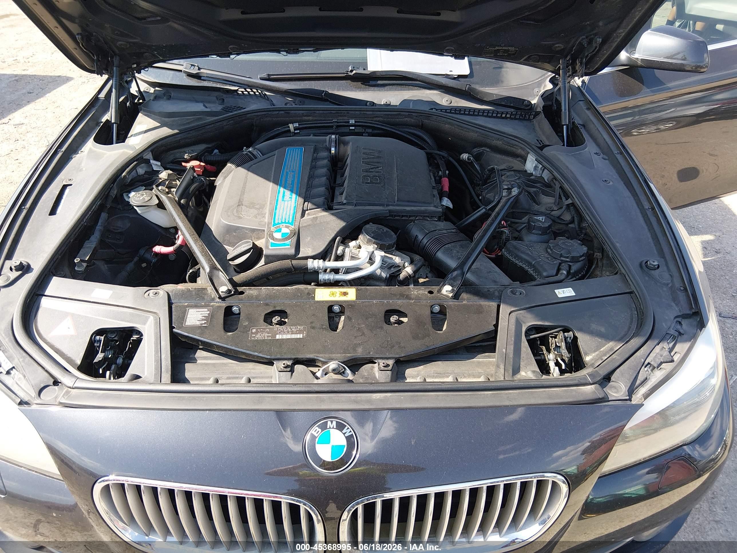 2013 Bmw Activehybrid 5 Серый vin: WBAFZ9C50DC751905