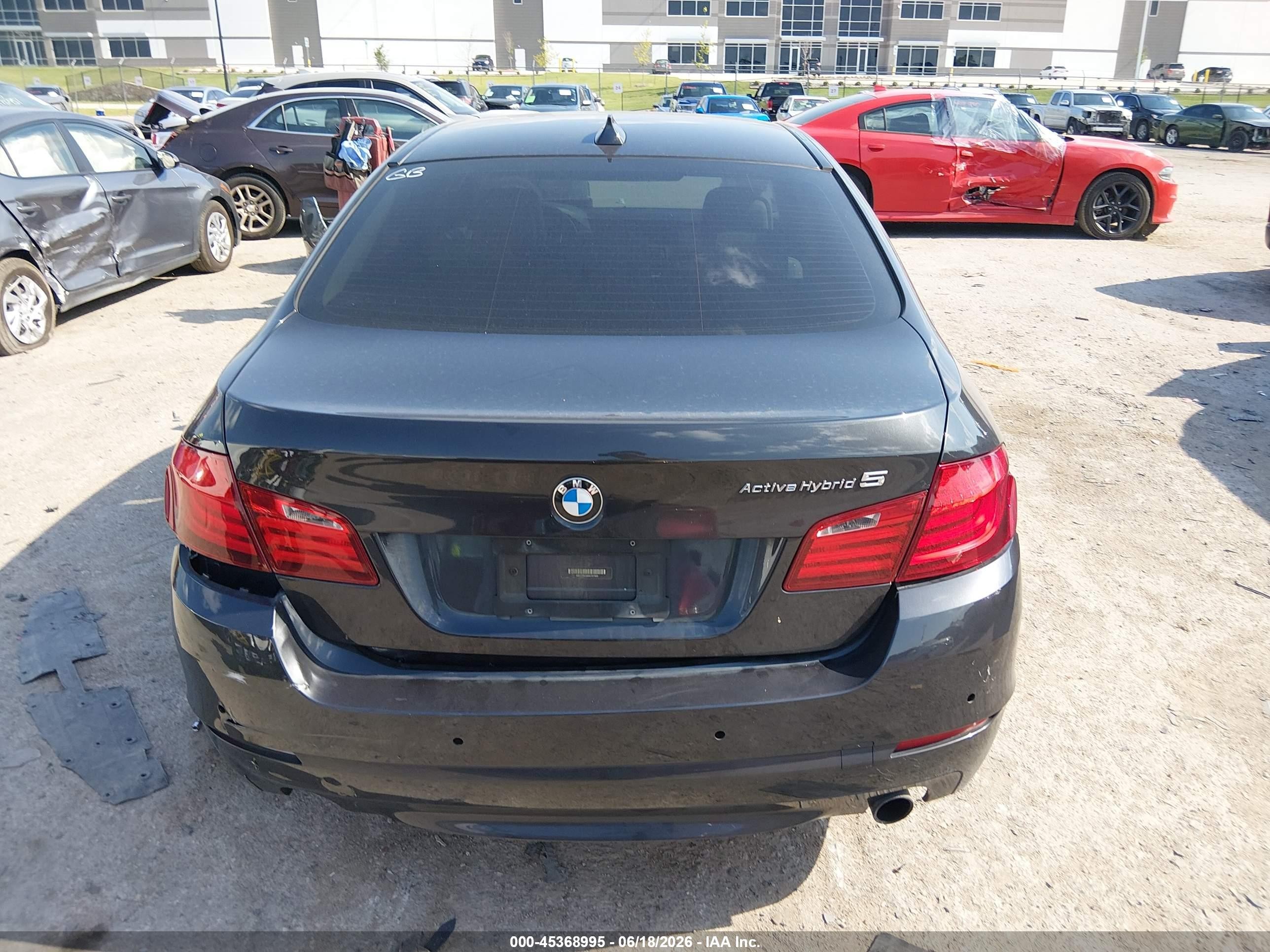 2013 Bmw Activehybrid 5 Серый vin: WBAFZ9C50DC751905
