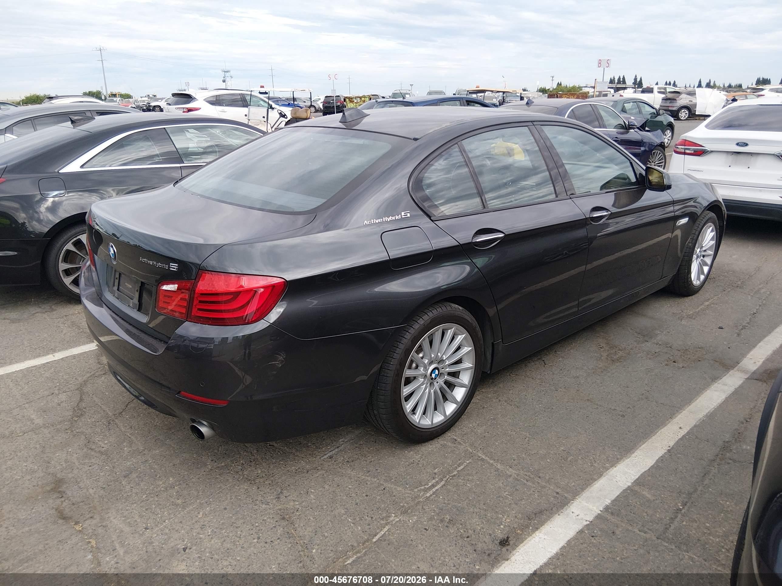 2012 Bmw Activehybrid 5   Черный vin: WBAFZ9C51CC751653