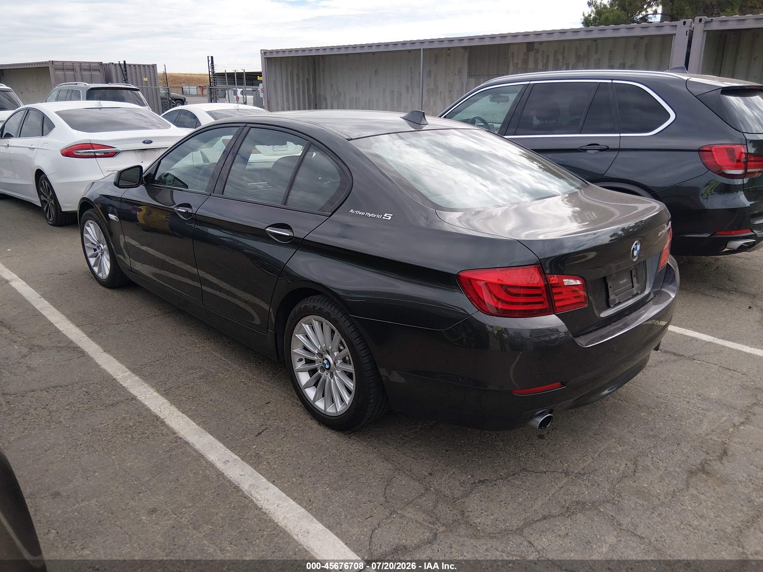 2012 Bmw Activehybrid 5   Черный vin: WBAFZ9C51CC751653