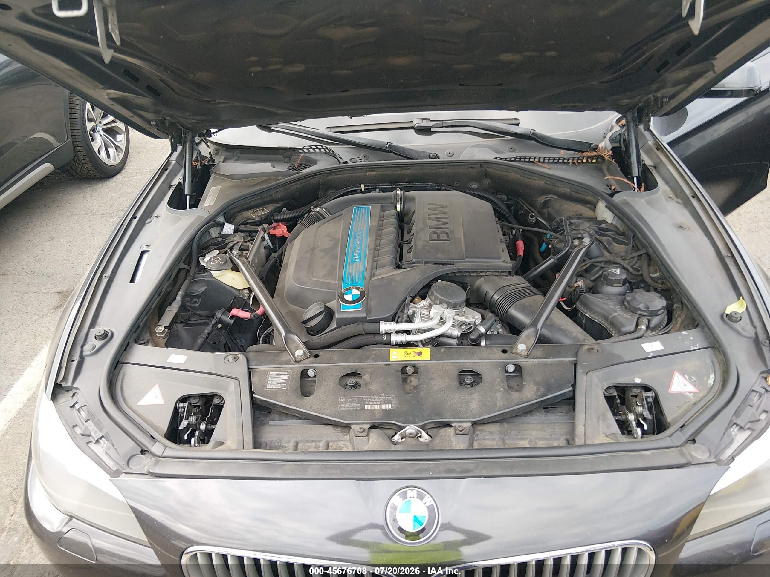 2012 Bmw Activehybrid 5   Черный vin: WBAFZ9C51CC751653