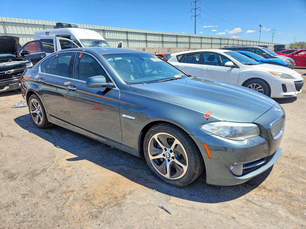 2013 Bmw 535 I Hybrid Синий vin: WBAFZ9C52DD090890