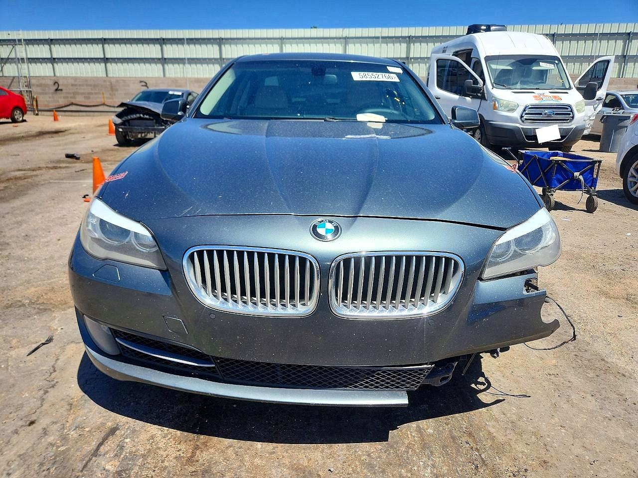 2013 Bmw 535 I Hybrid Синий vin: WBAFZ9C52DD090890