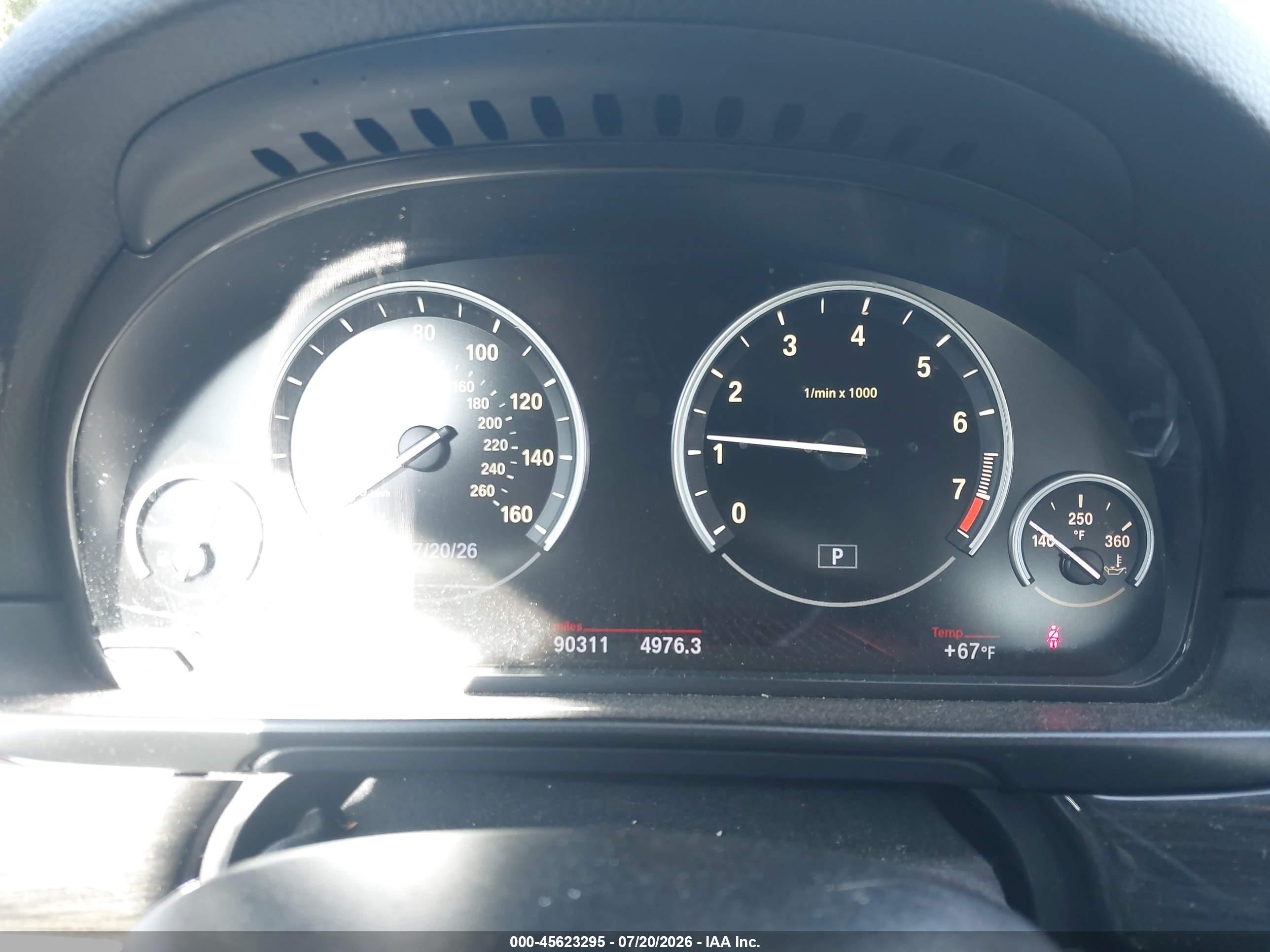 2012 Bmw Activehybrid 5   Серый vin: WBAFZ9C55CC751722