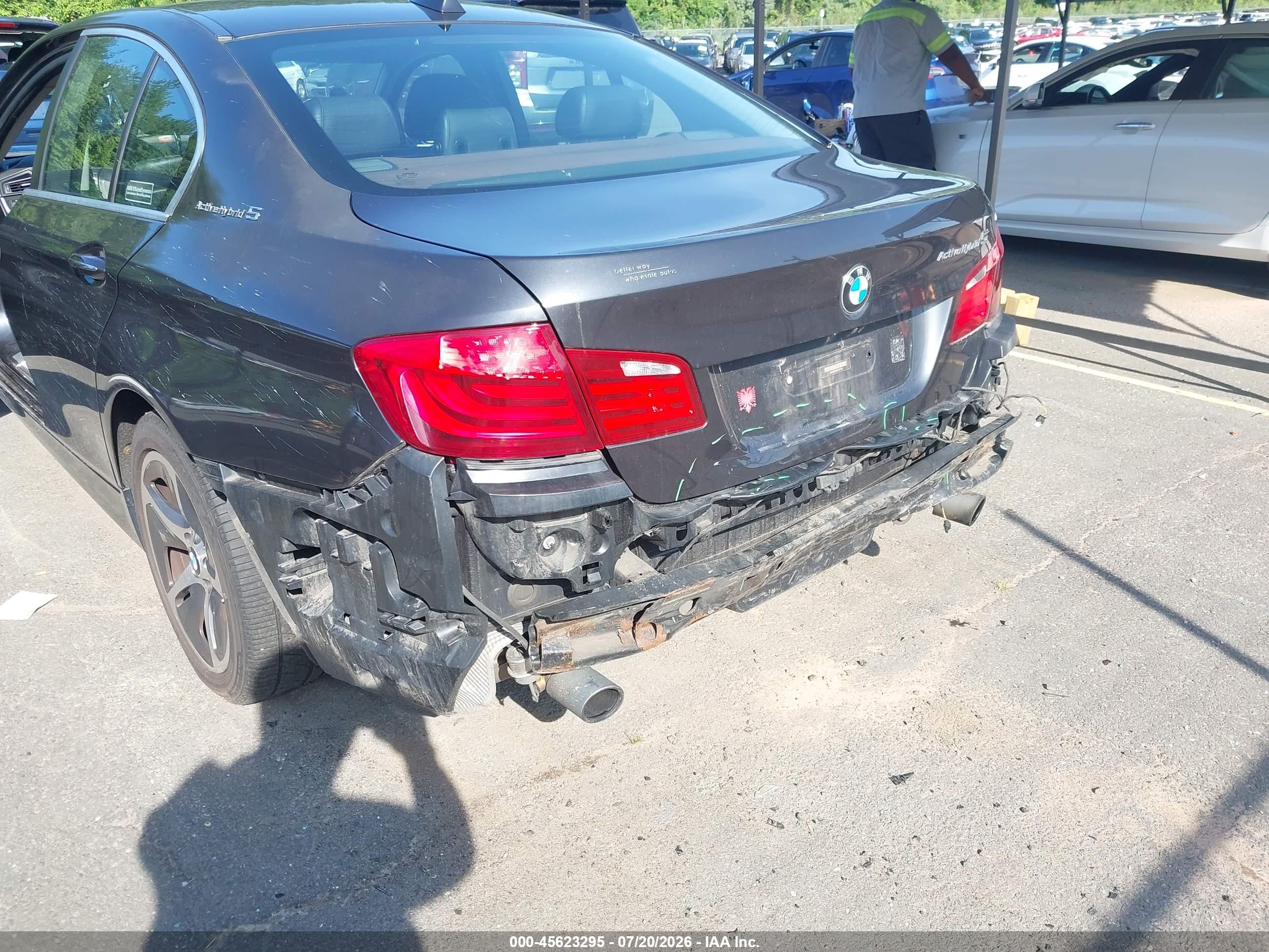 2012 Bmw Activehybrid 5   Серый vin: WBAFZ9C55CC751722