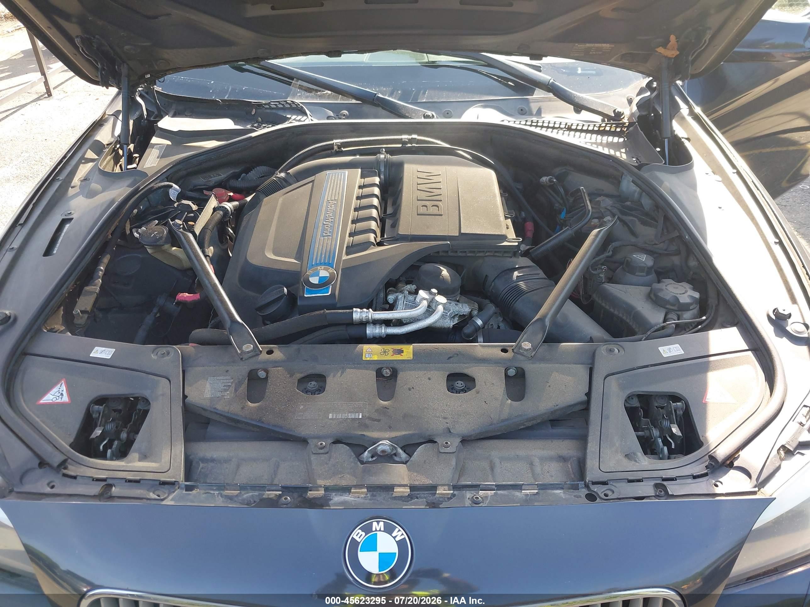 2012 Bmw Activehybrid 5   Серый vin: WBAFZ9C55CC751722
