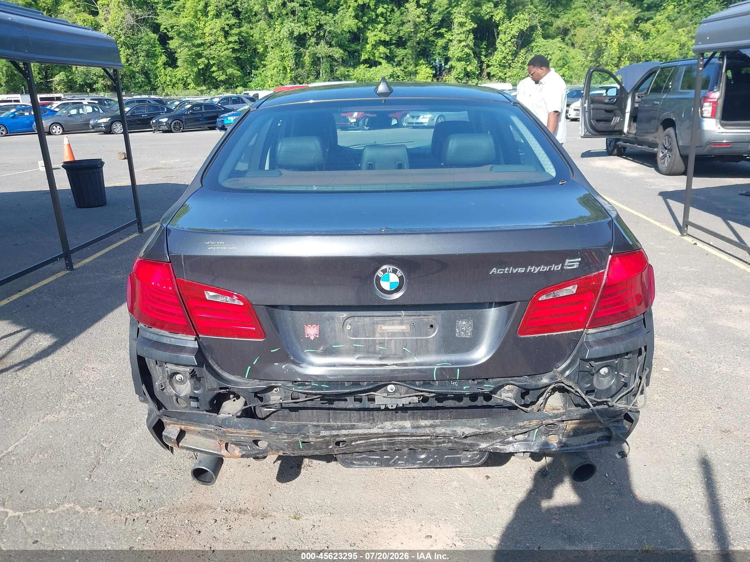 2012 Bmw Activehybrid 5   Серый vin: WBAFZ9C55CC751722