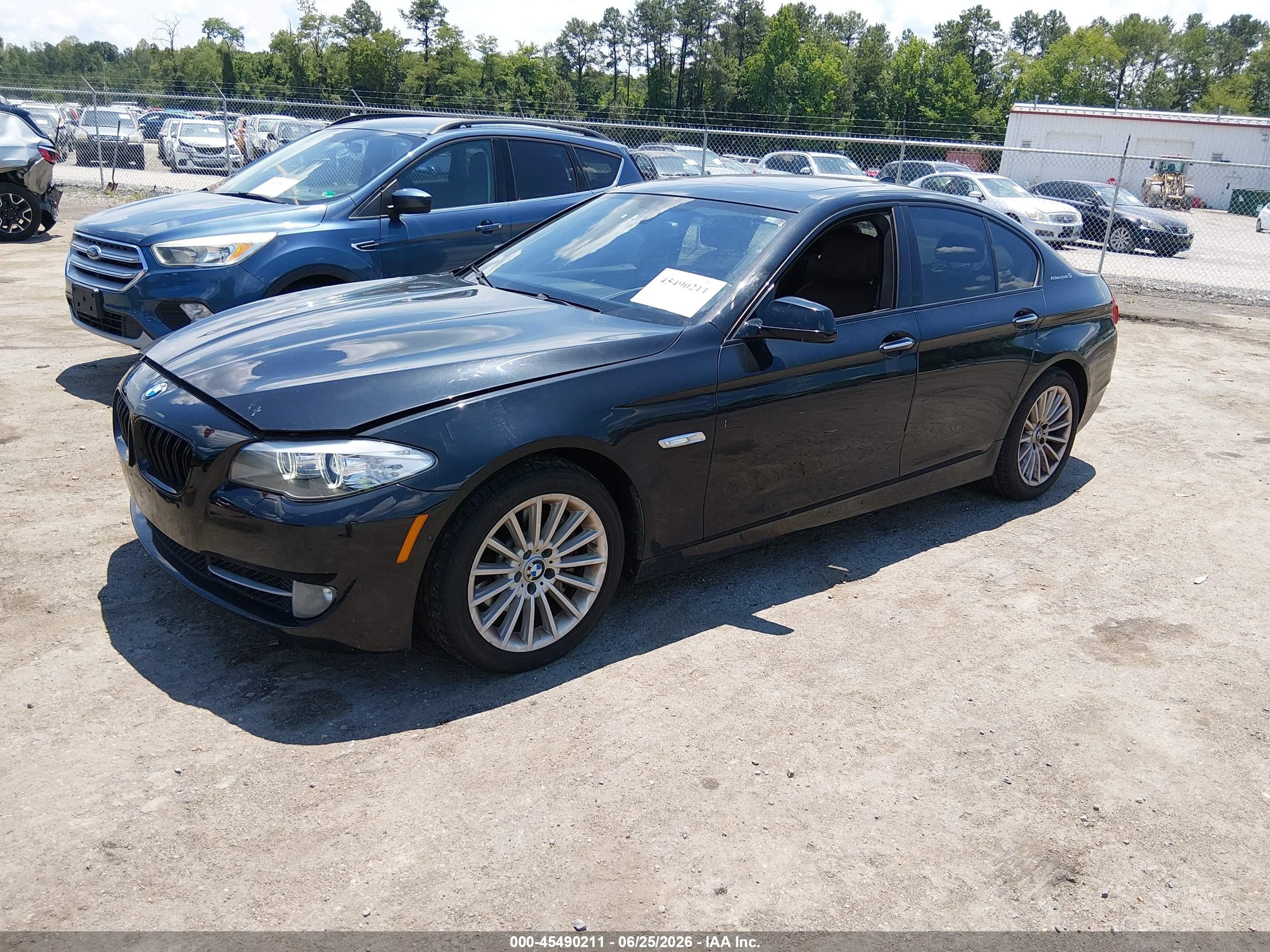 2013 Bmw Activehybrid 5   Black vin: WBAFZ9C56DD090522