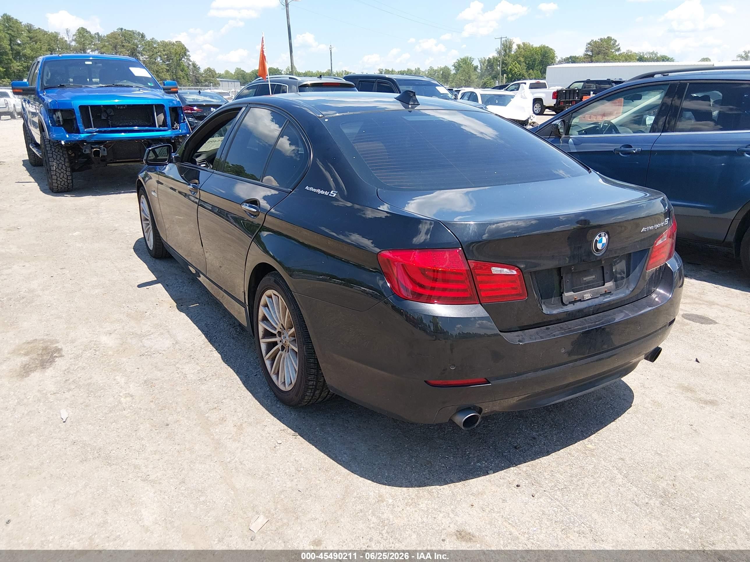 2013 Bmw Activehybrid 5   Black vin: WBAFZ9C56DD090522