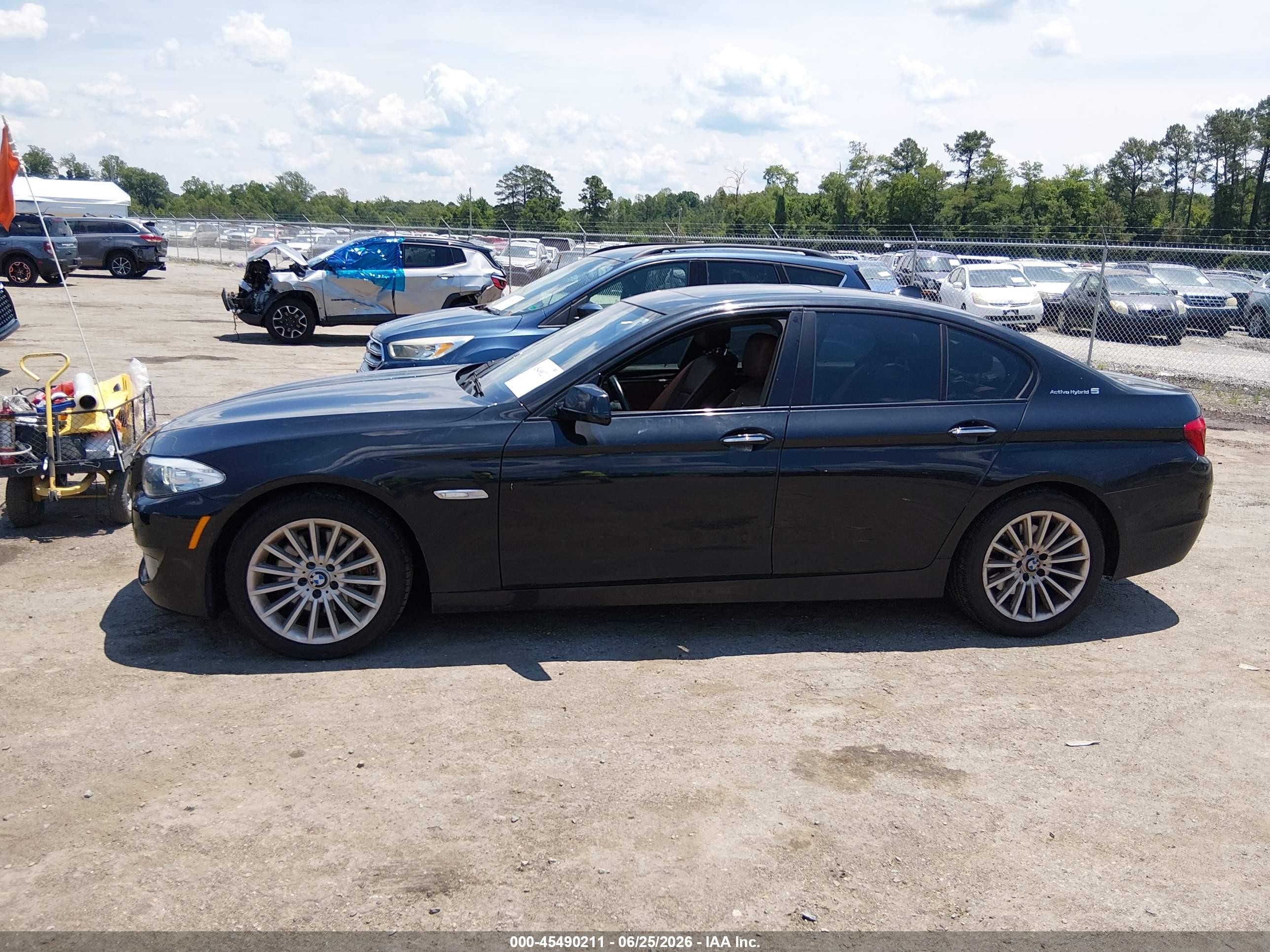 2013 Bmw Activehybrid 5   Black vin: WBAFZ9C56DD090522