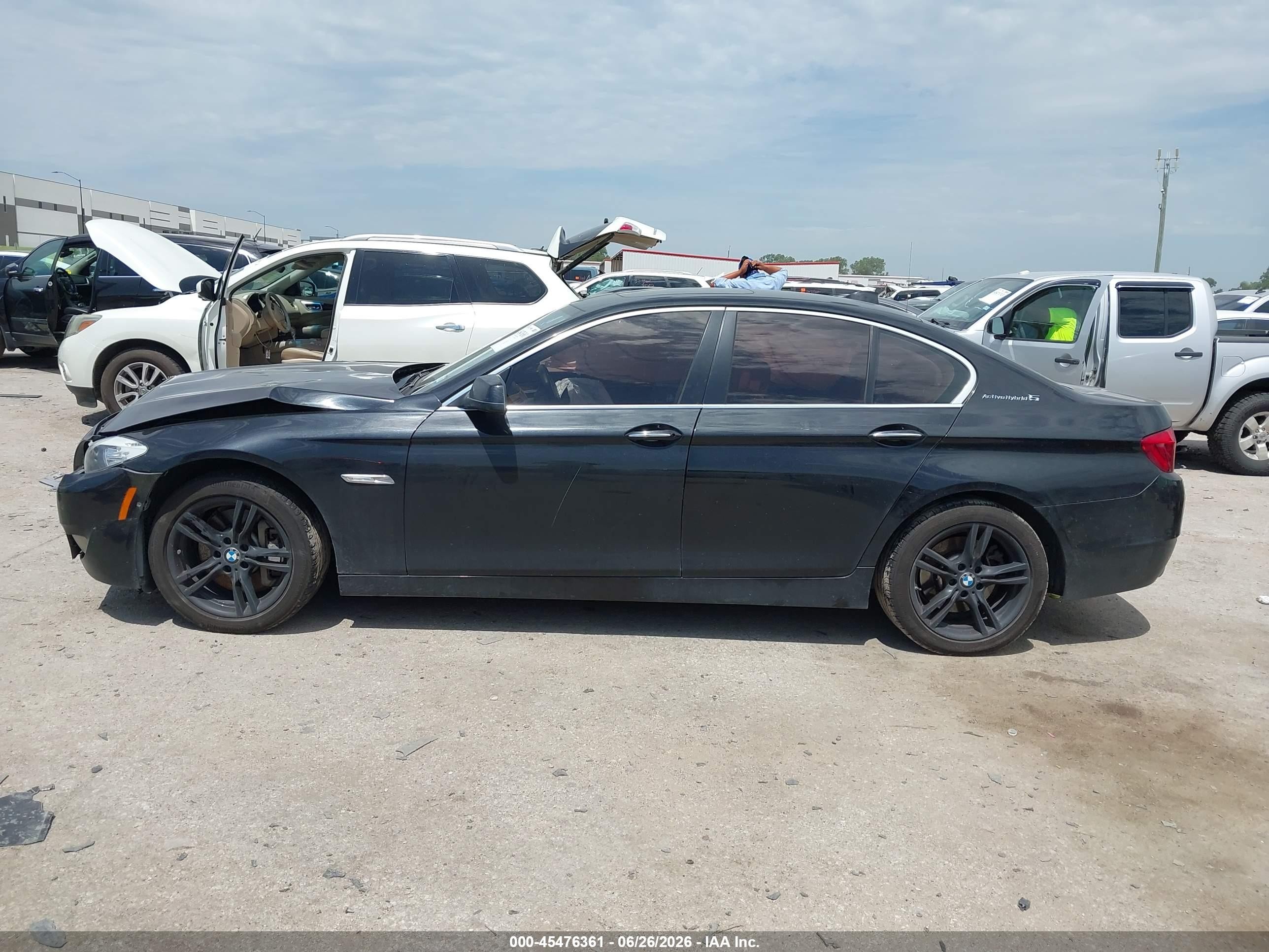 2013 Bmw Activehybrid 5   Black vin: WBAFZ9C57DC751870