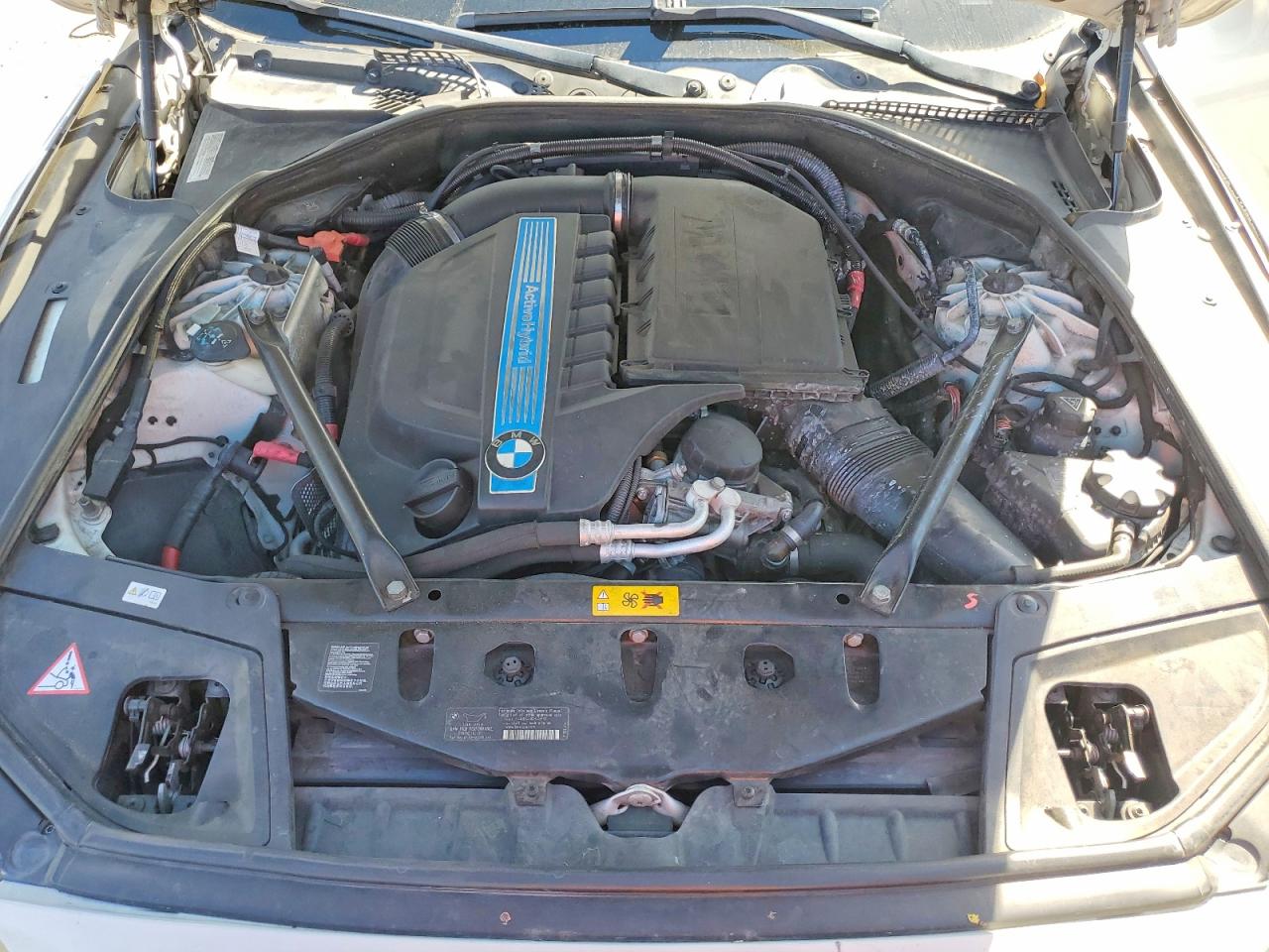 2013 Bmw 535 I Hybrid White vin: WBAFZ9C59DC751899