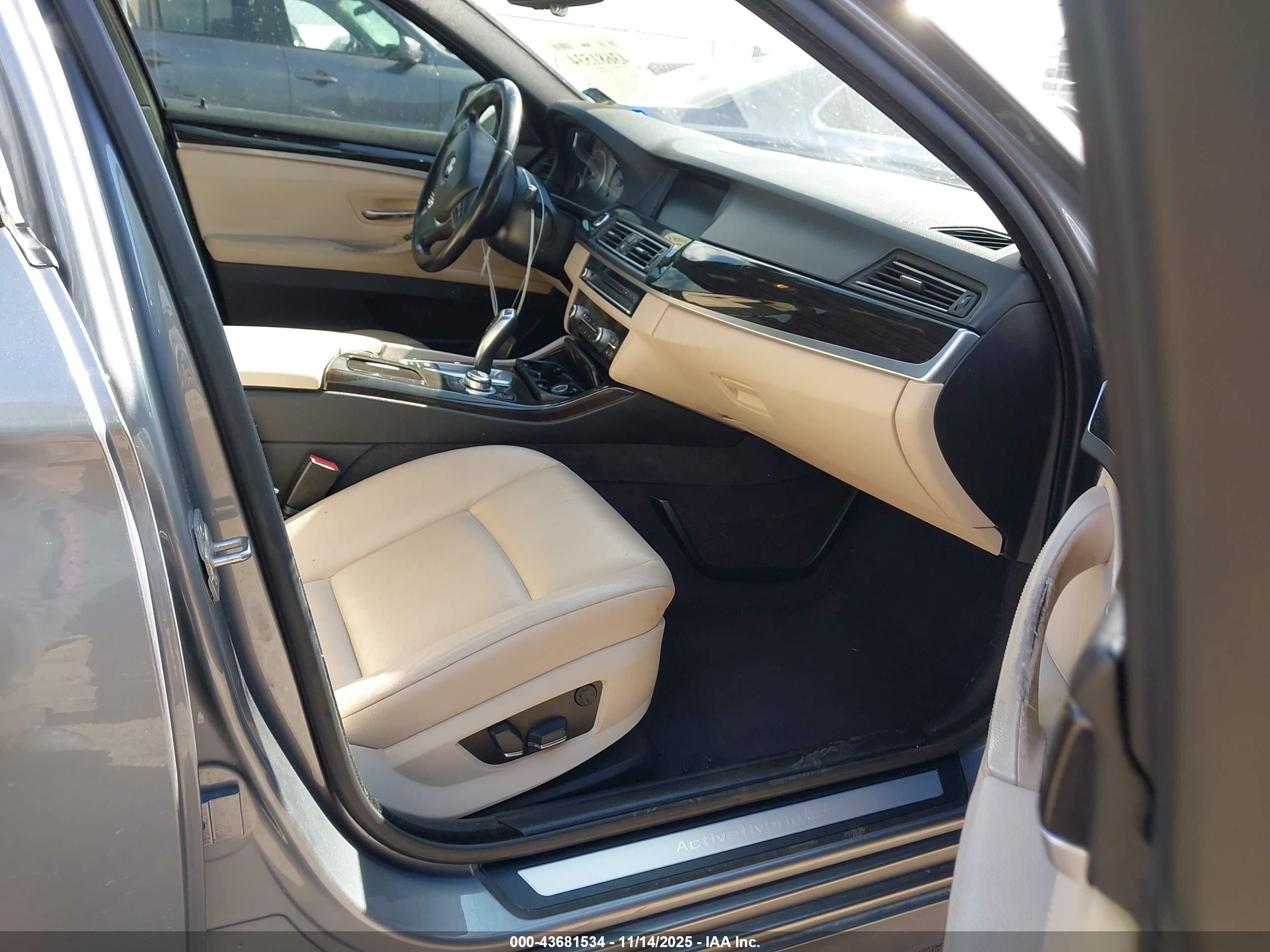 2013 Bmw Activehybrid 5   Серебряный vin: WBAFZ9C5XDC751992