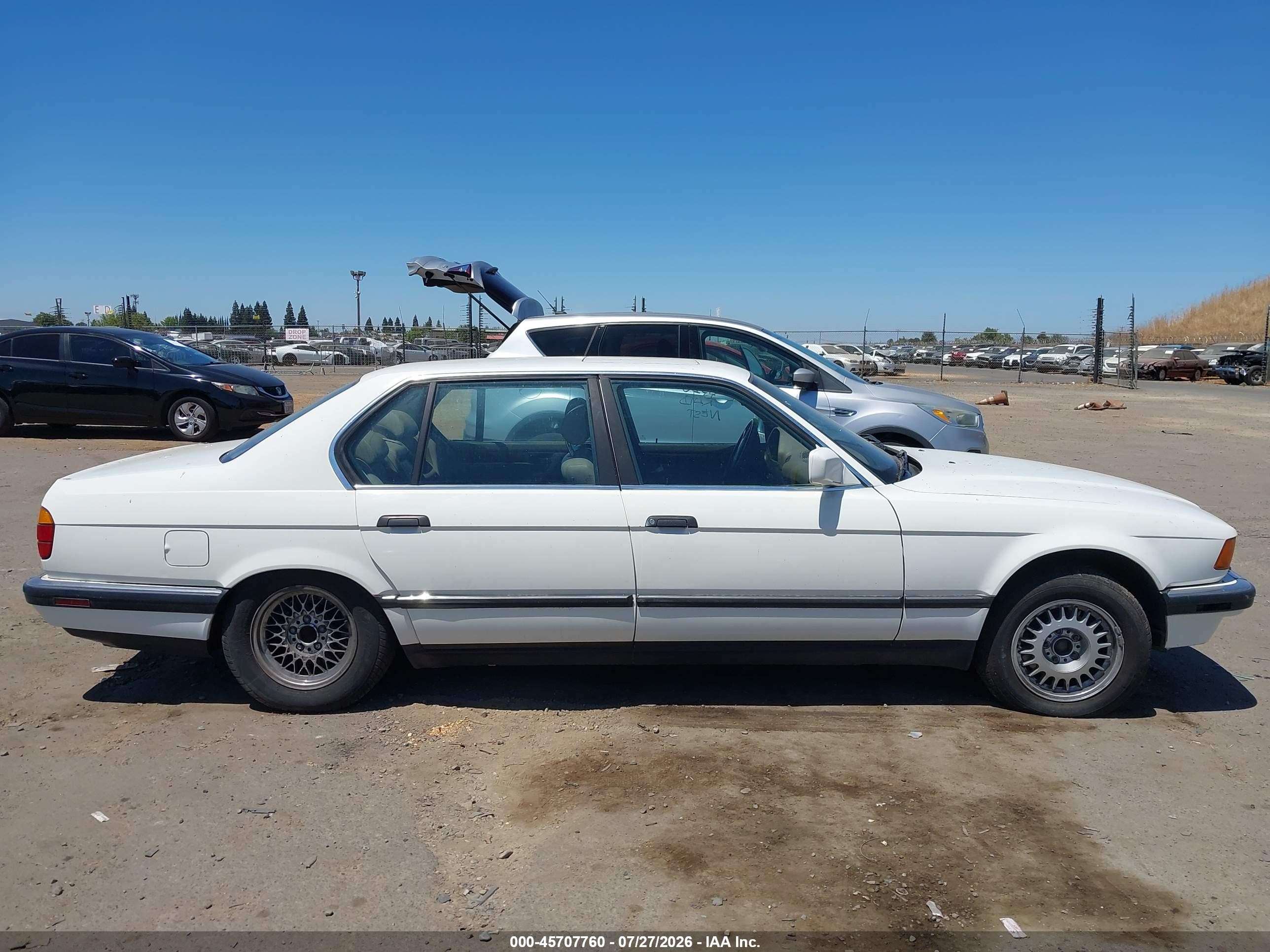 1991 Bmw 750 Il Automatic White vin: WBAGC8310MDC78971