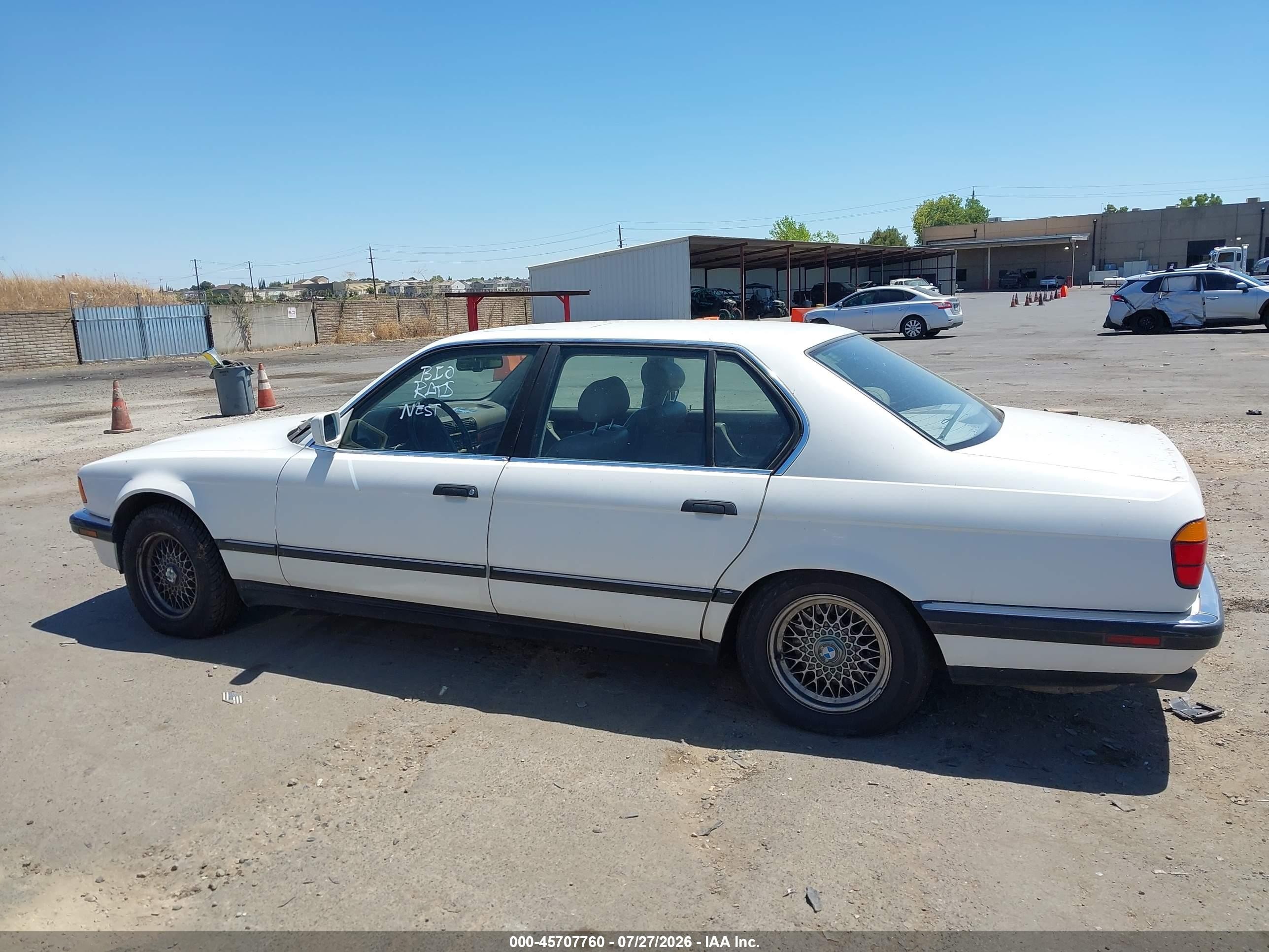 1991 Bmw 750 Il Automatic White vin: WBAGC8310MDC78971