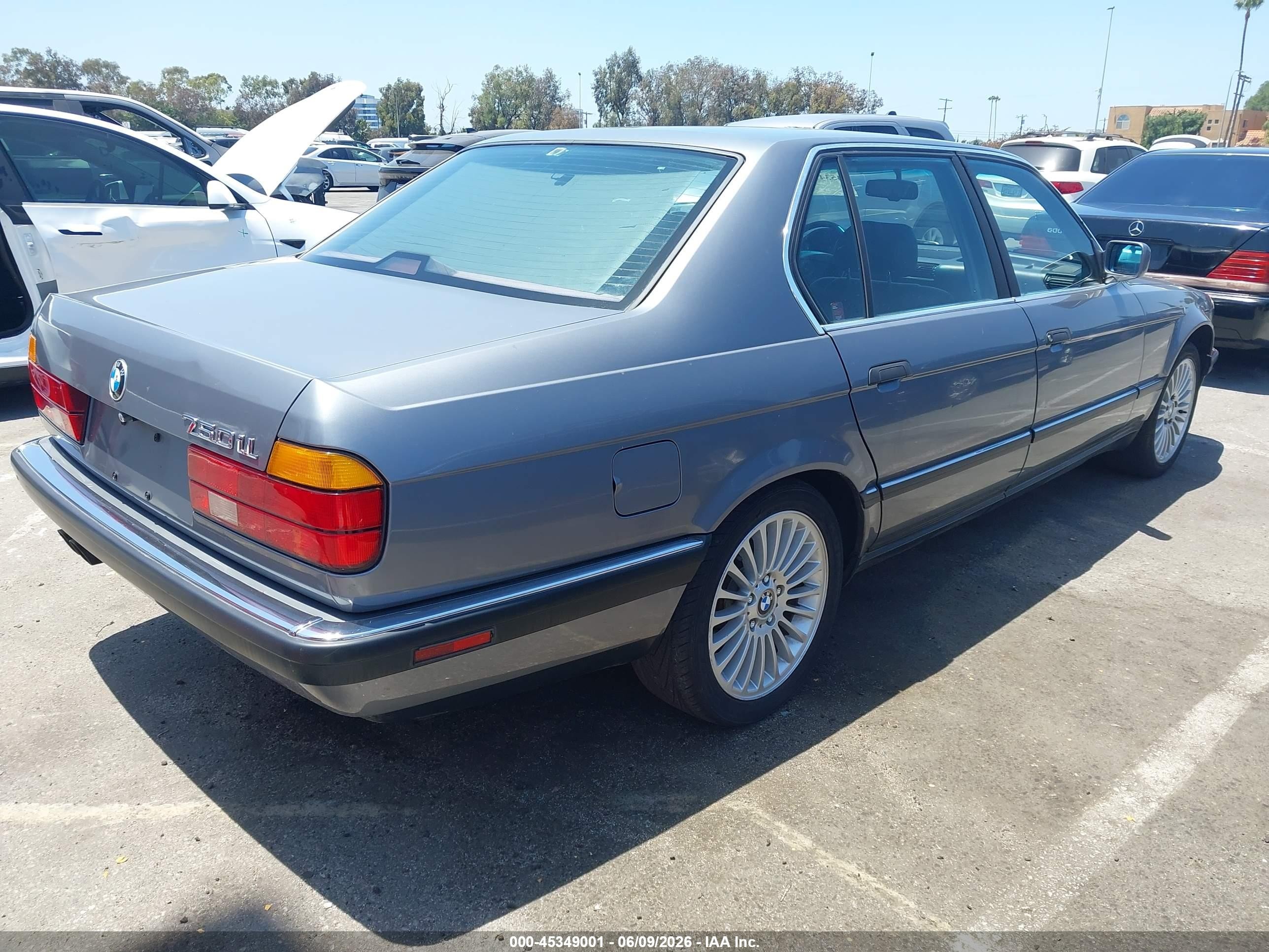 1991 Bmw 750 Il Automatic Gray vin: WBAGC8319MDC78757