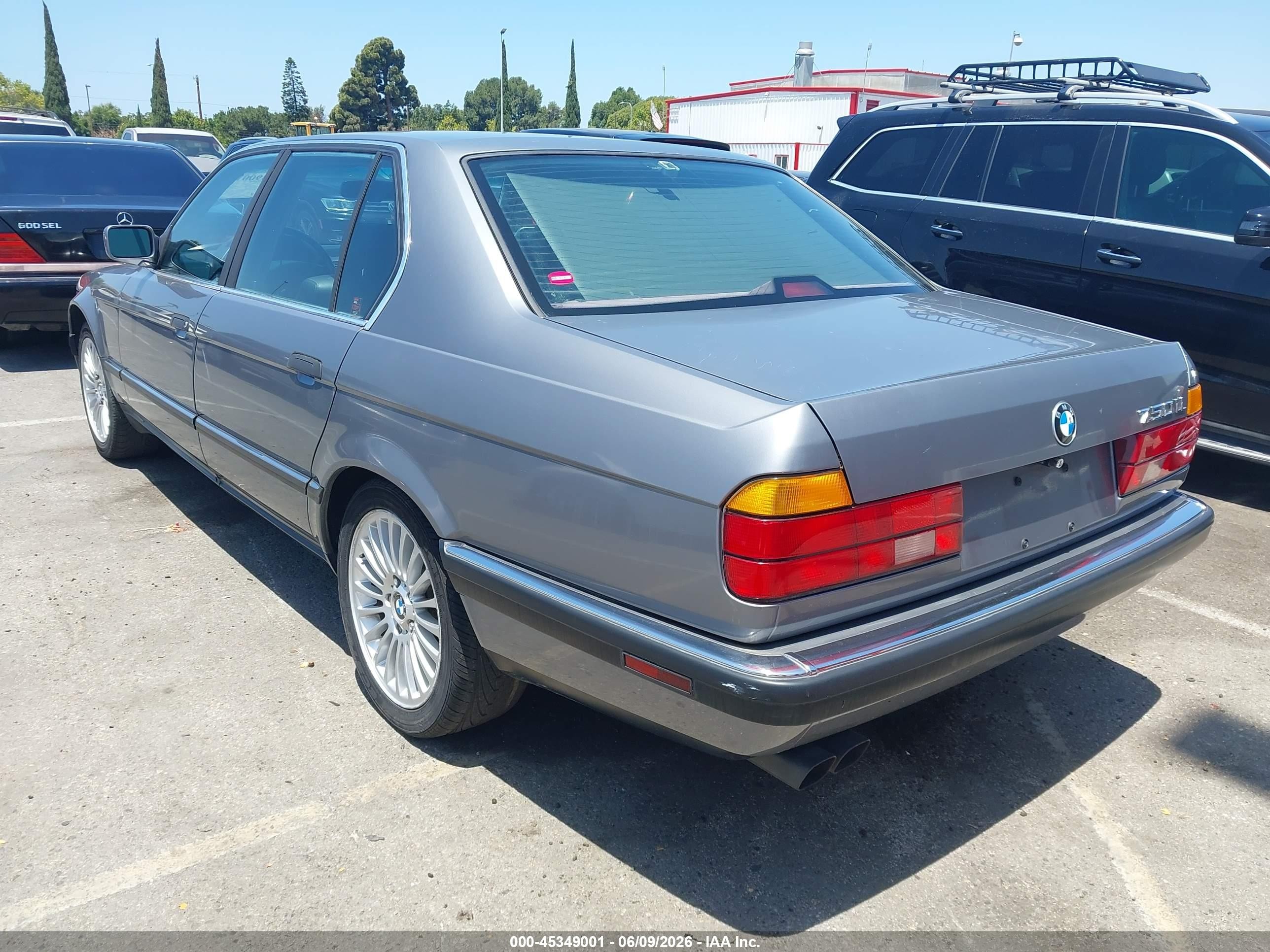 1991 Bmw 750 Il Automatic Gray vin: WBAGC8319MDC78757