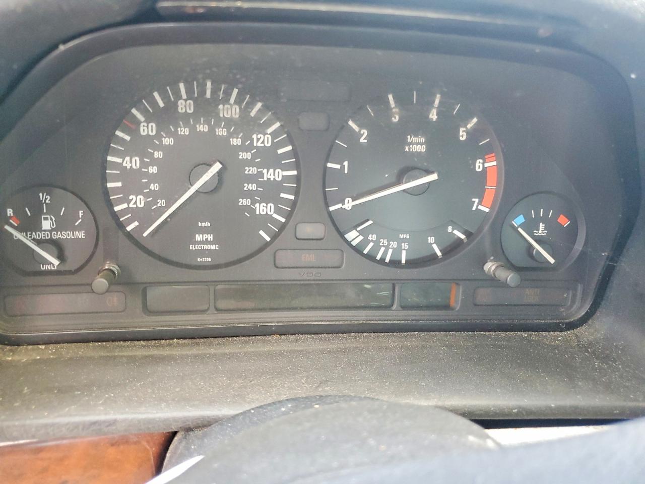 1988 Bmw 750 Il Black vin: WBAGC831XJ2767947