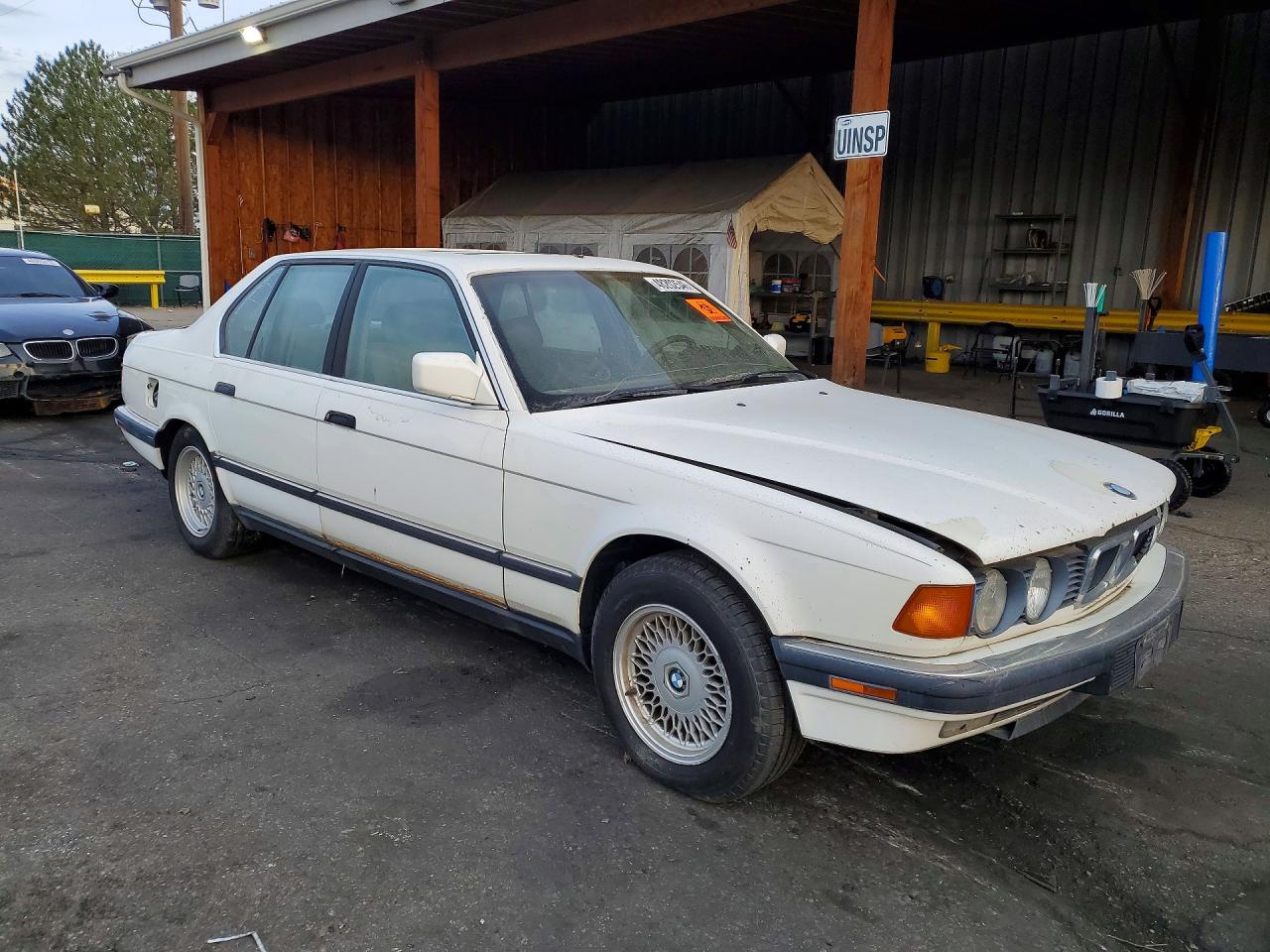1993 Bmw 740 I Automatic White vin: WBAGD4322PDE60612