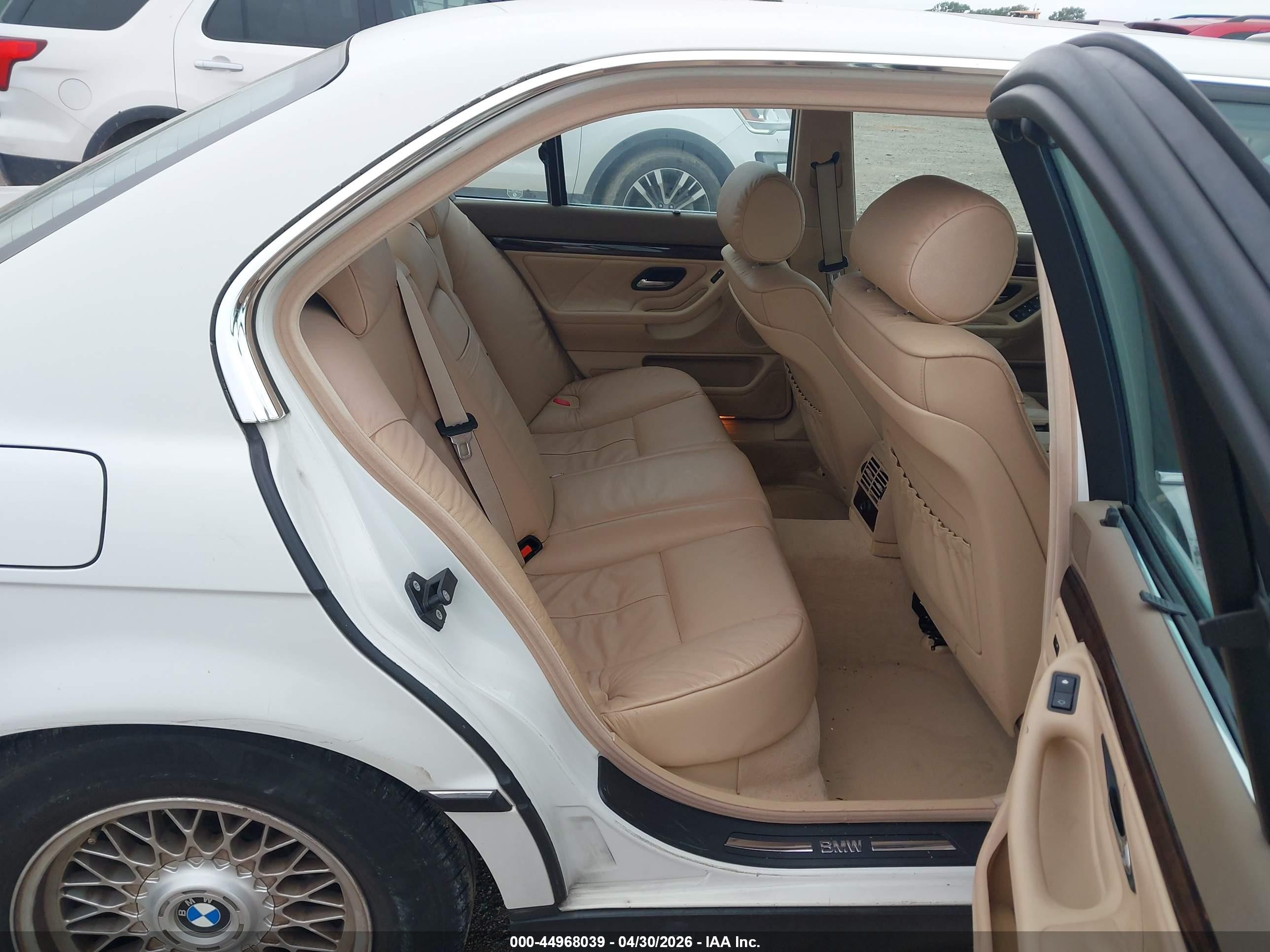 1998 Bmw 740ia   White vin: WBAGF8321WDL51359