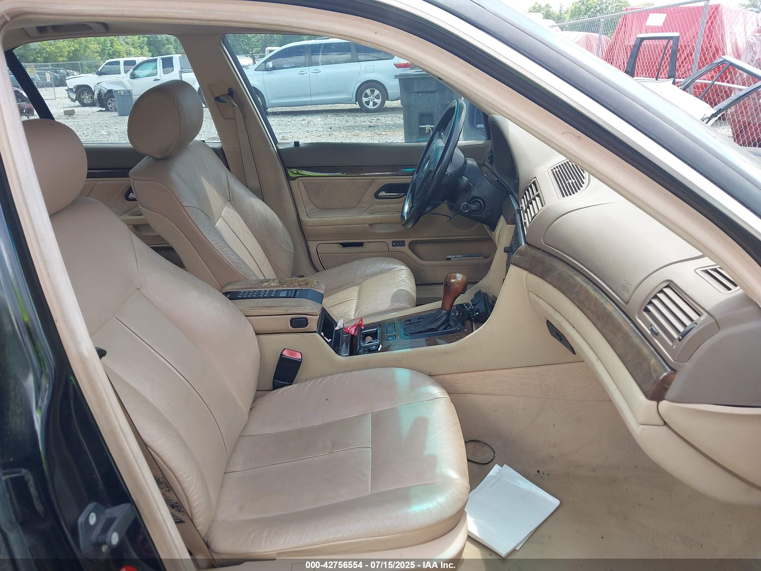 1998 Bmw 740ia   Black vin: WBAGF8321WDL53371