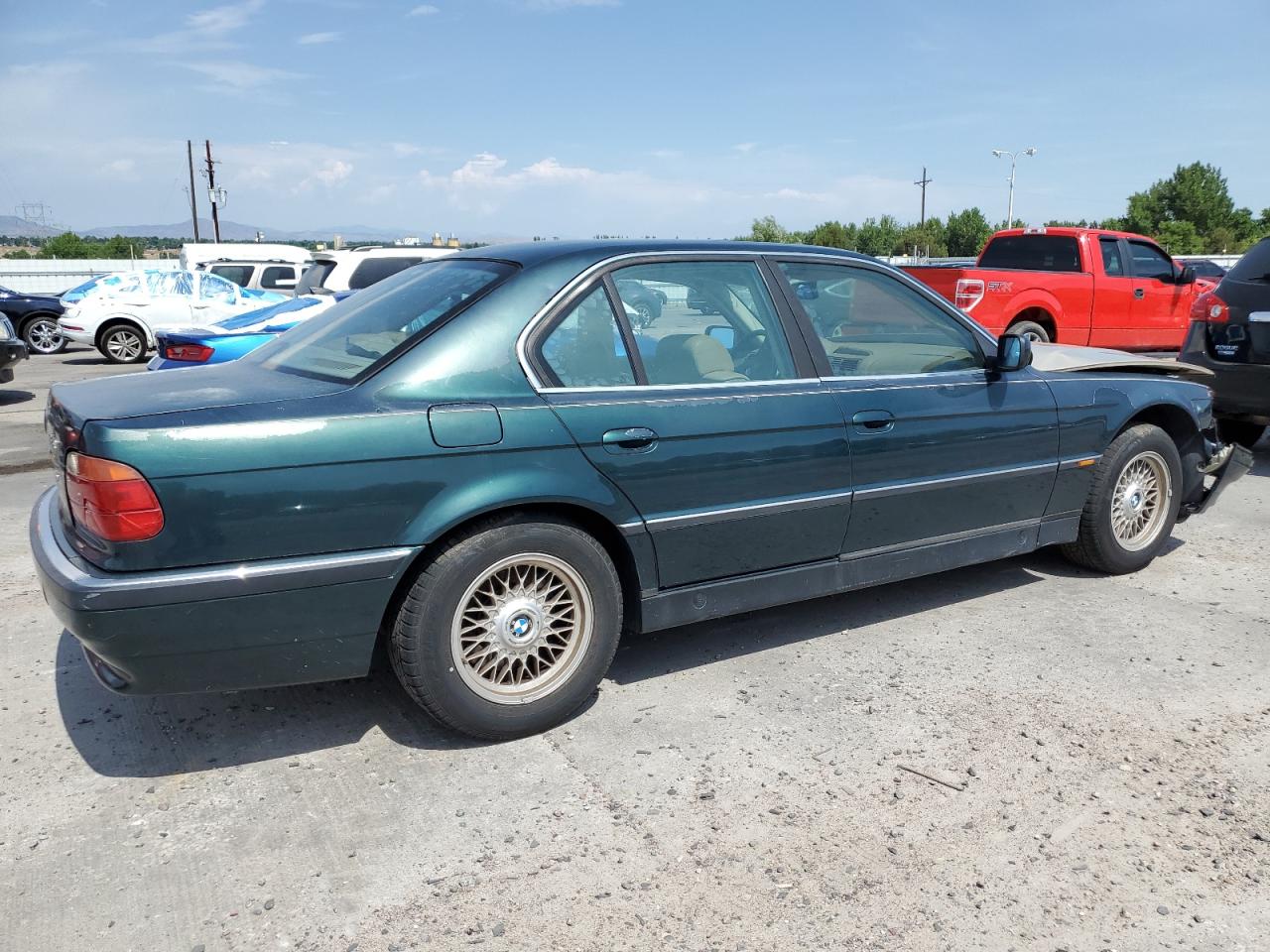 1998 Bmw 740 I Automatic   Green vin: WBAGF8325WDL51588