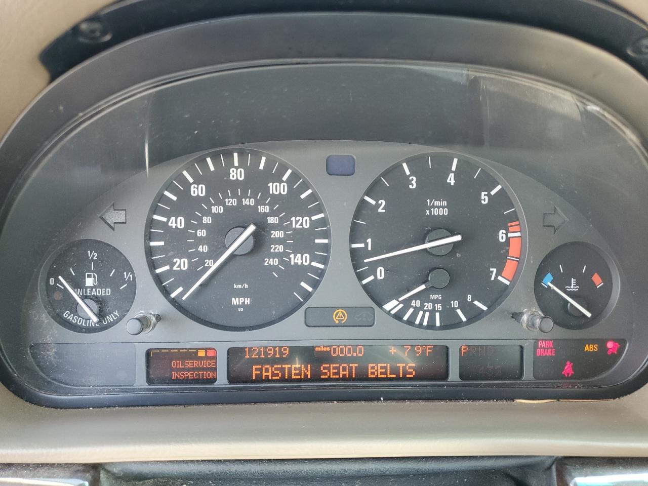 1998 Bmw 740 I Automatic   Green vin: WBAGF8325WDL51588