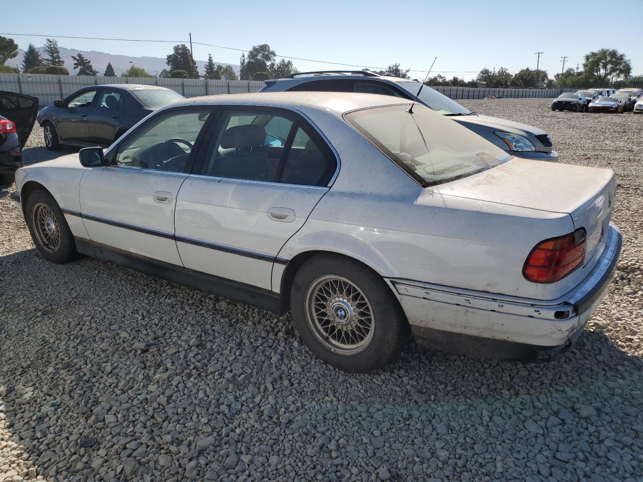 1997 Bmw 740 I Automatic White vin: WBAGF8329VDL47283