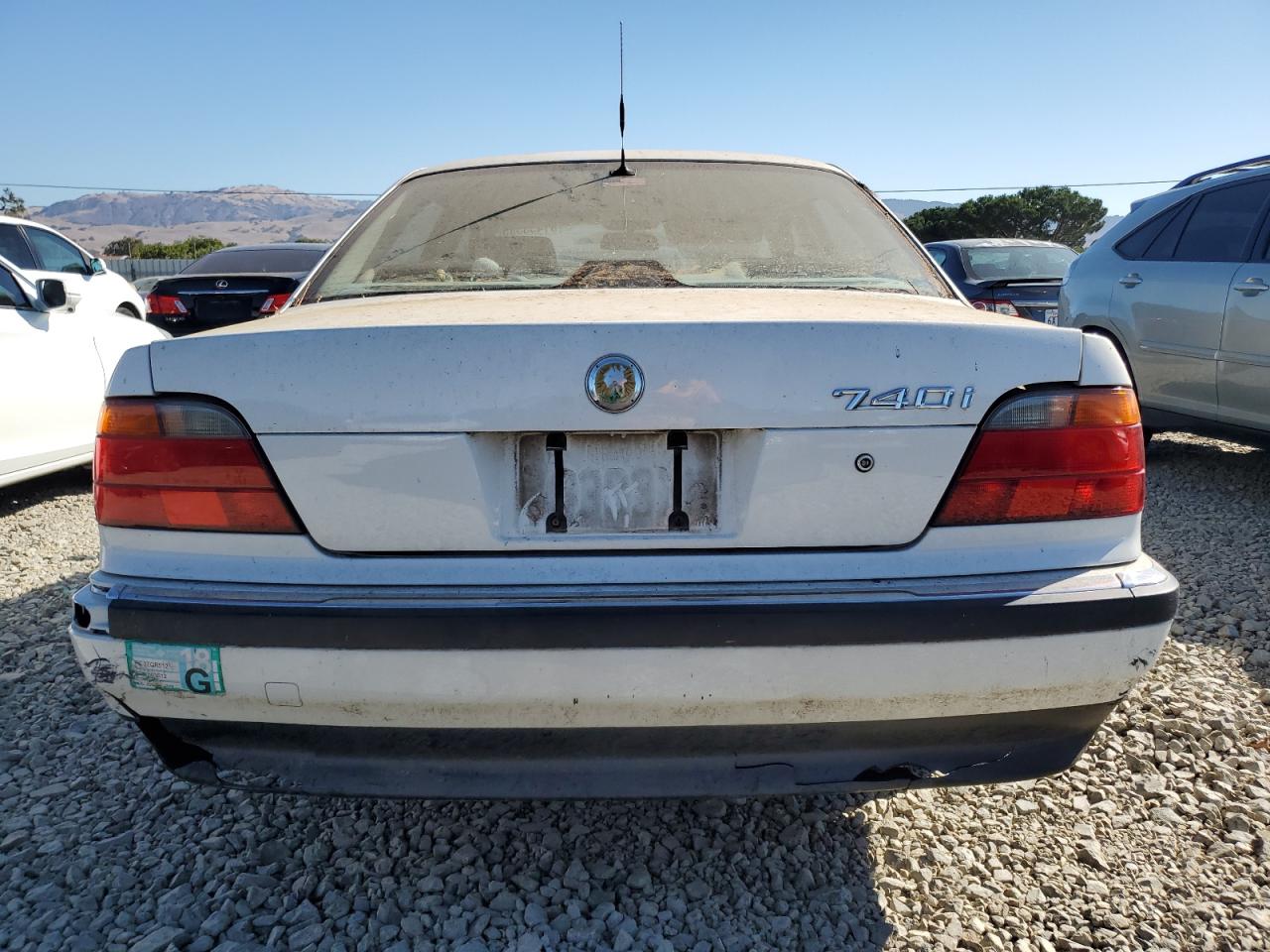 1997 Bmw 740 I Automatic White vin: WBAGF8329VDL47283