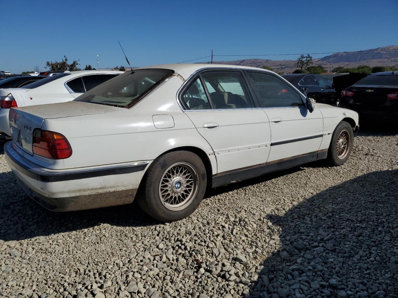 1997 Bmw 740 I Automatic White vin: WBAGF8329VDL47283