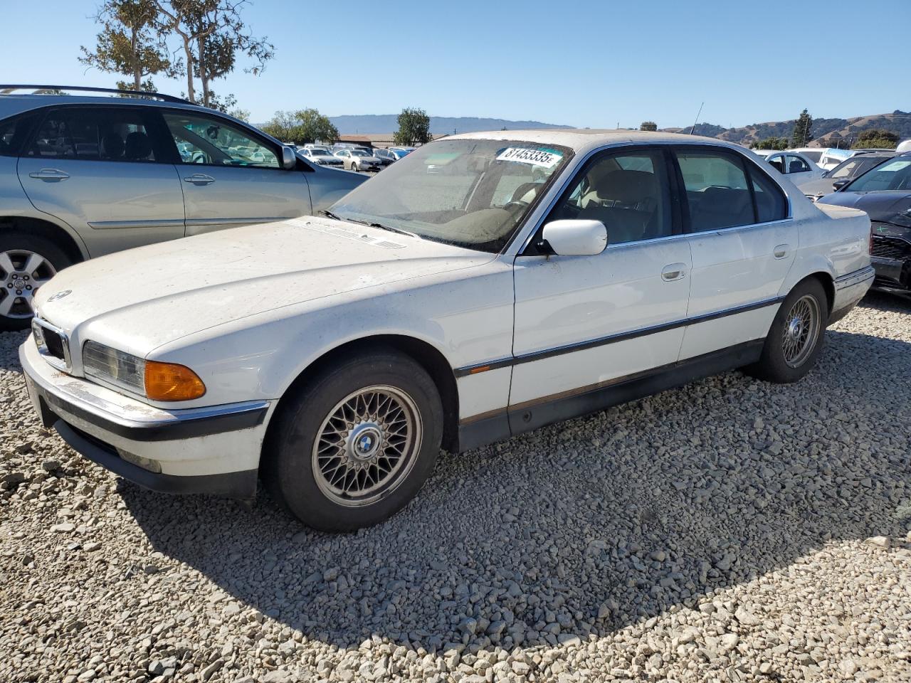 1997 Bmw 740 I Automatic White vin: WBAGF8329VDL47283
