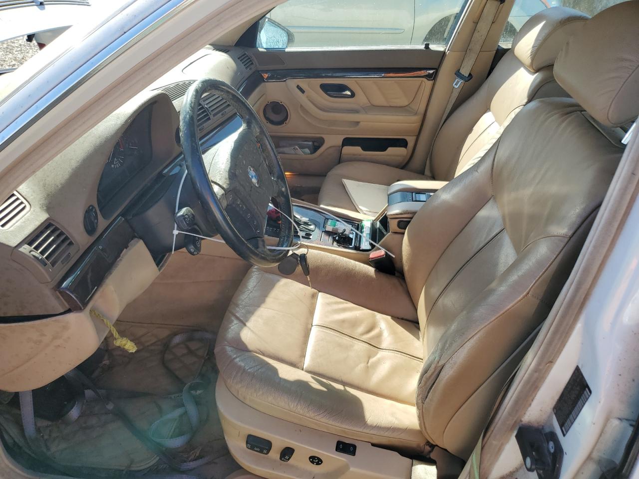 1997 Bmw 740 I Automatic White vin: WBAGF8329VDL47283