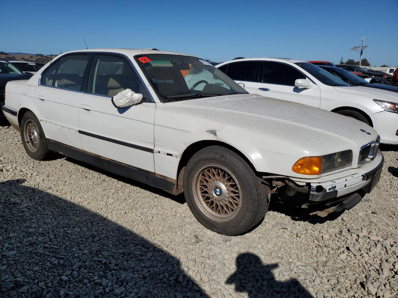 1997 Bmw 740 I Automatic White vin: WBAGF8329VDL47283