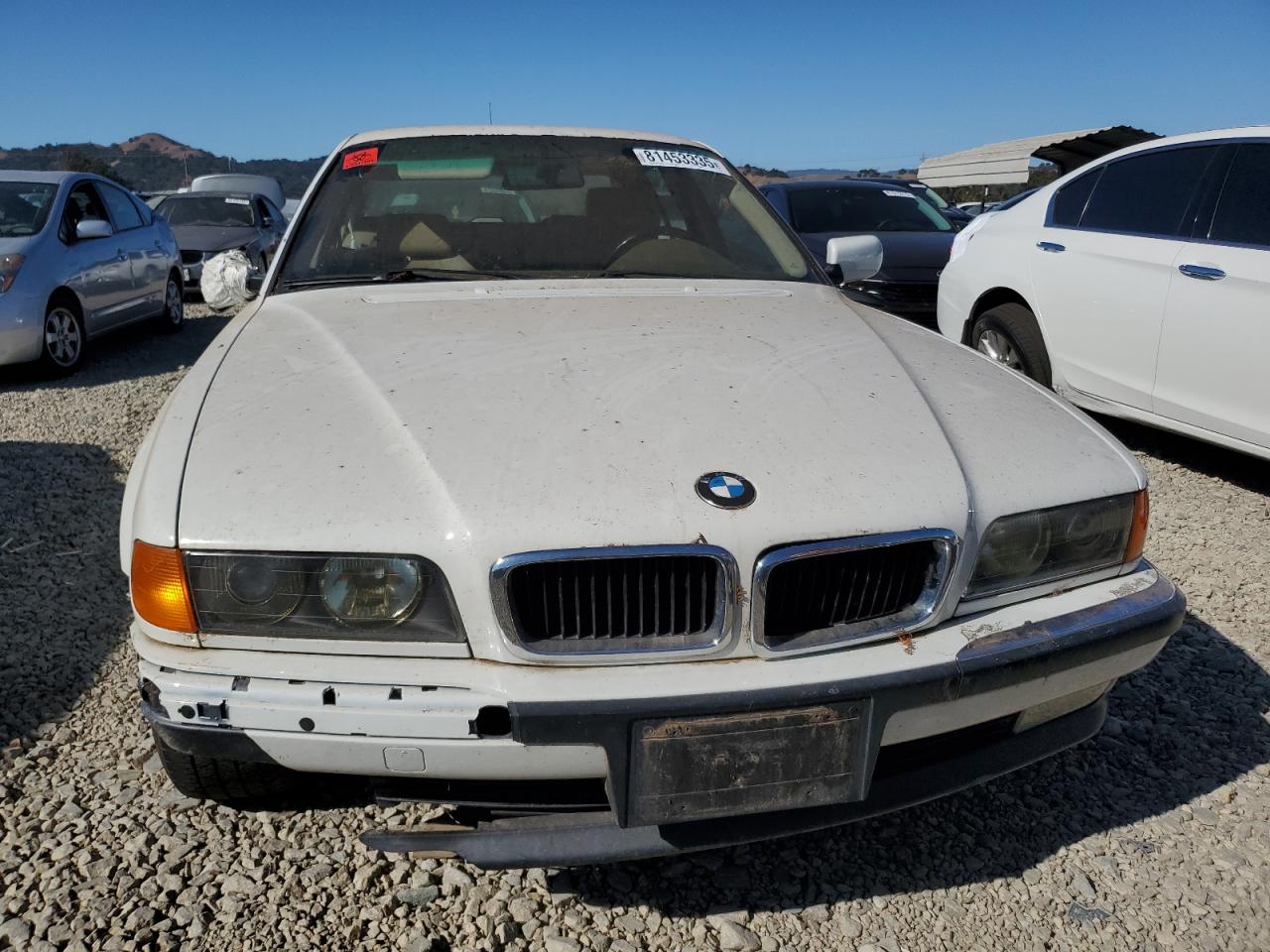 1997 Bmw 740 I Automatic White vin: WBAGF8329VDL47283