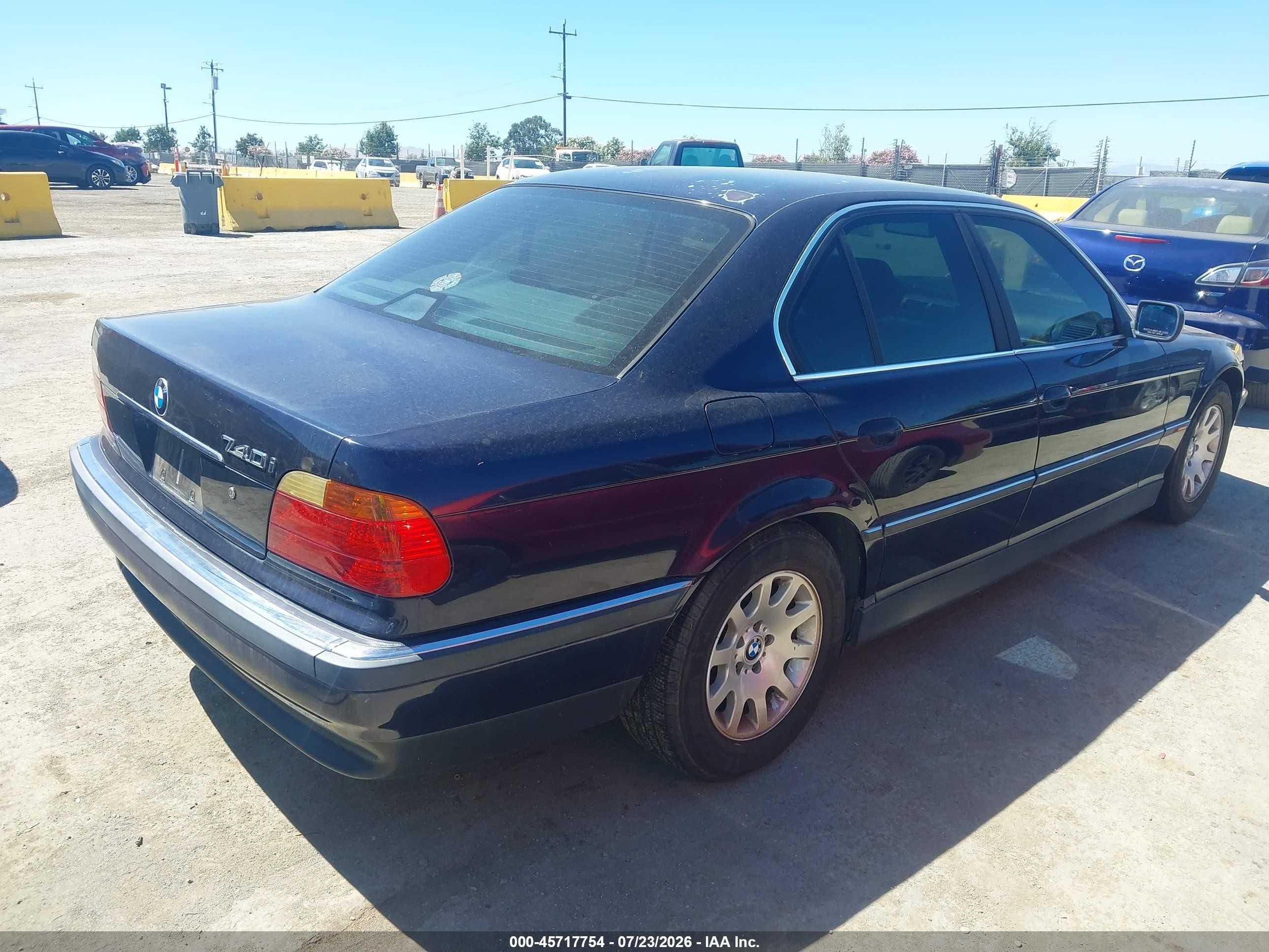 1999 Bmw 740ia   Blue vin: WBAGG8333XDN74154
