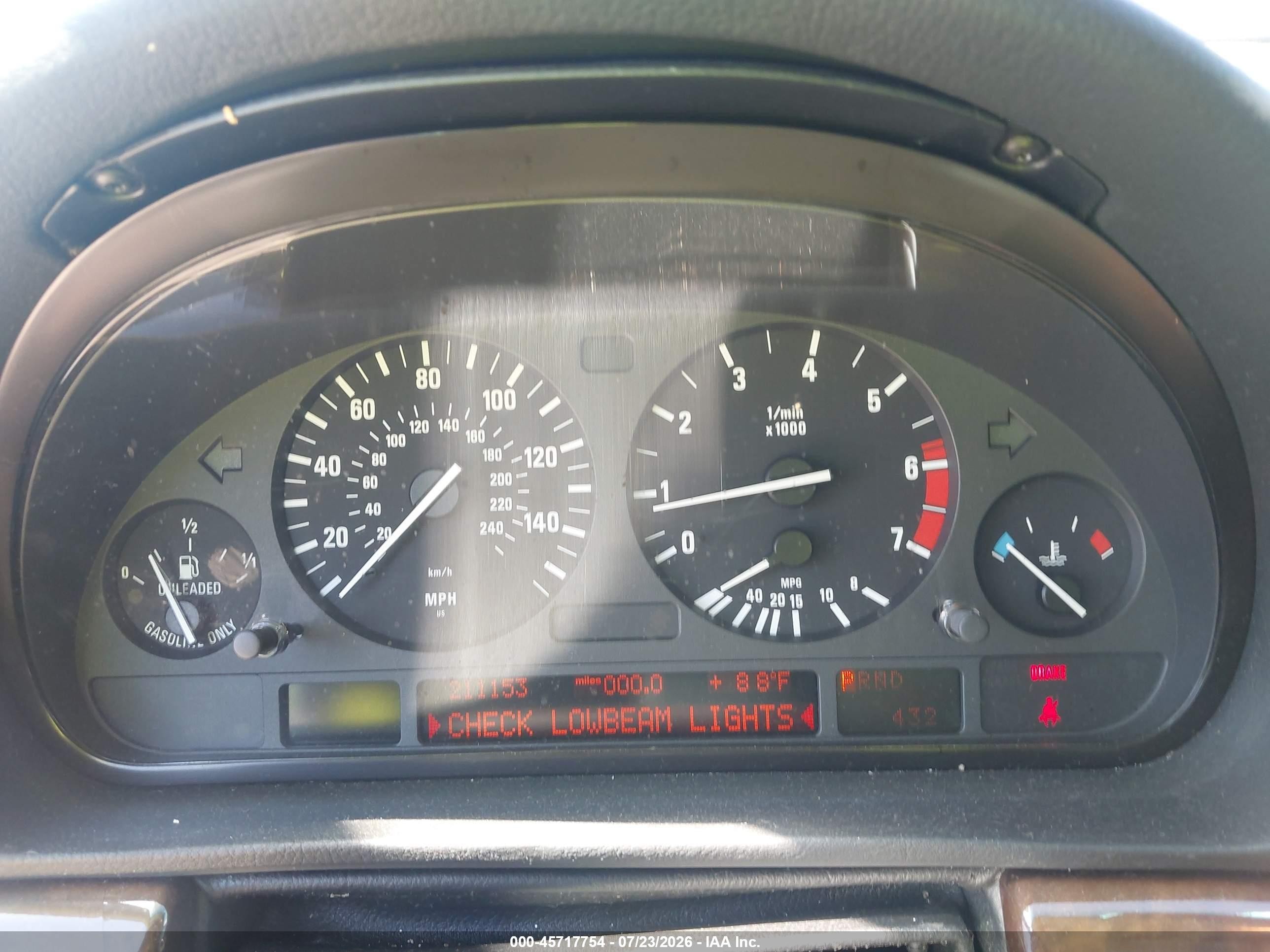 1999 Bmw 740ia   Blue vin: WBAGG8333XDN74154