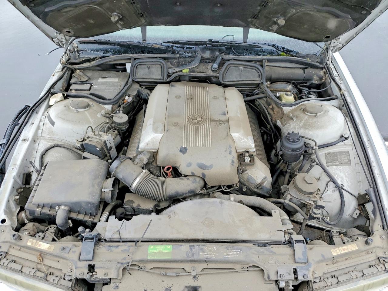 1999 Bmw 7 Series 740il Silver vin: WBAGG8337XDN73797