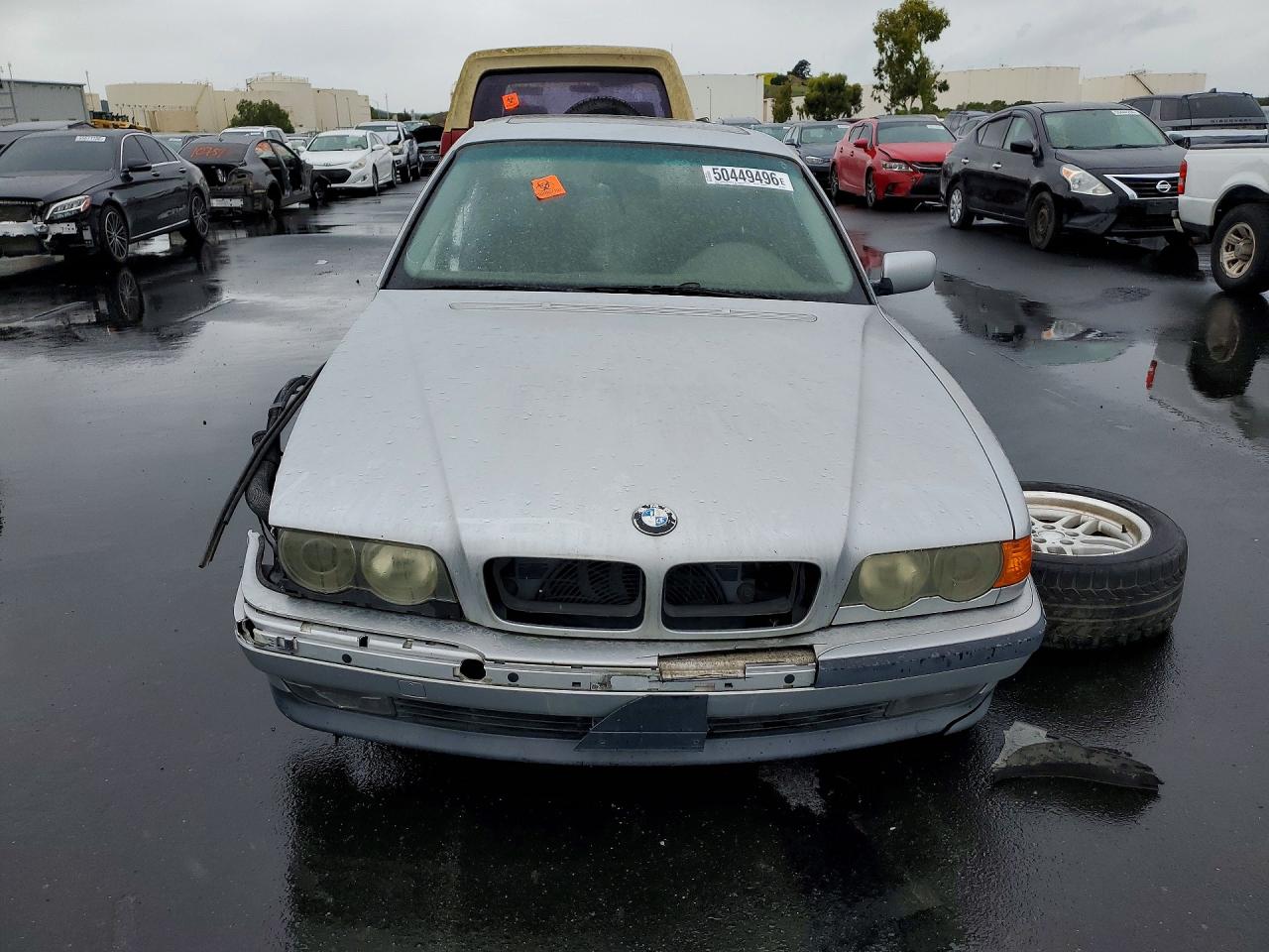 1999 Bmw 7 Series 740il Silver vin: WBAGG8337XDN73797