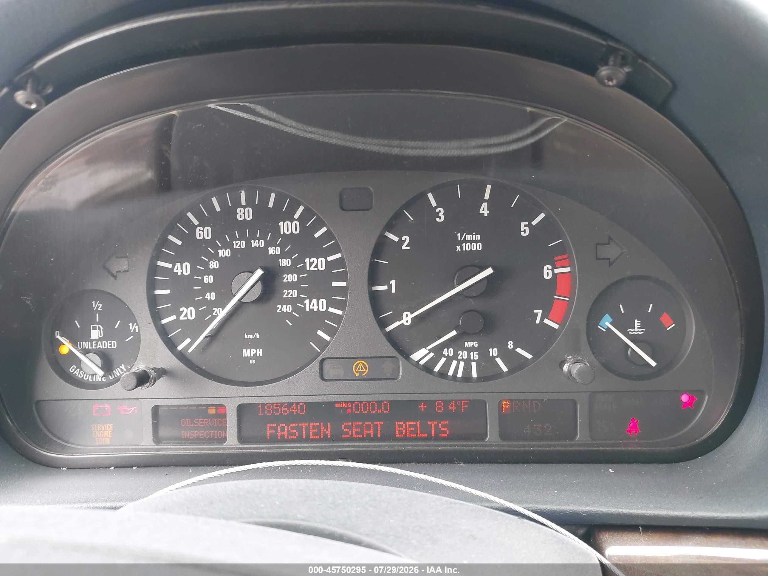 1999 Bmw 740ia   Blue vin: WBAGG8338XDN74974