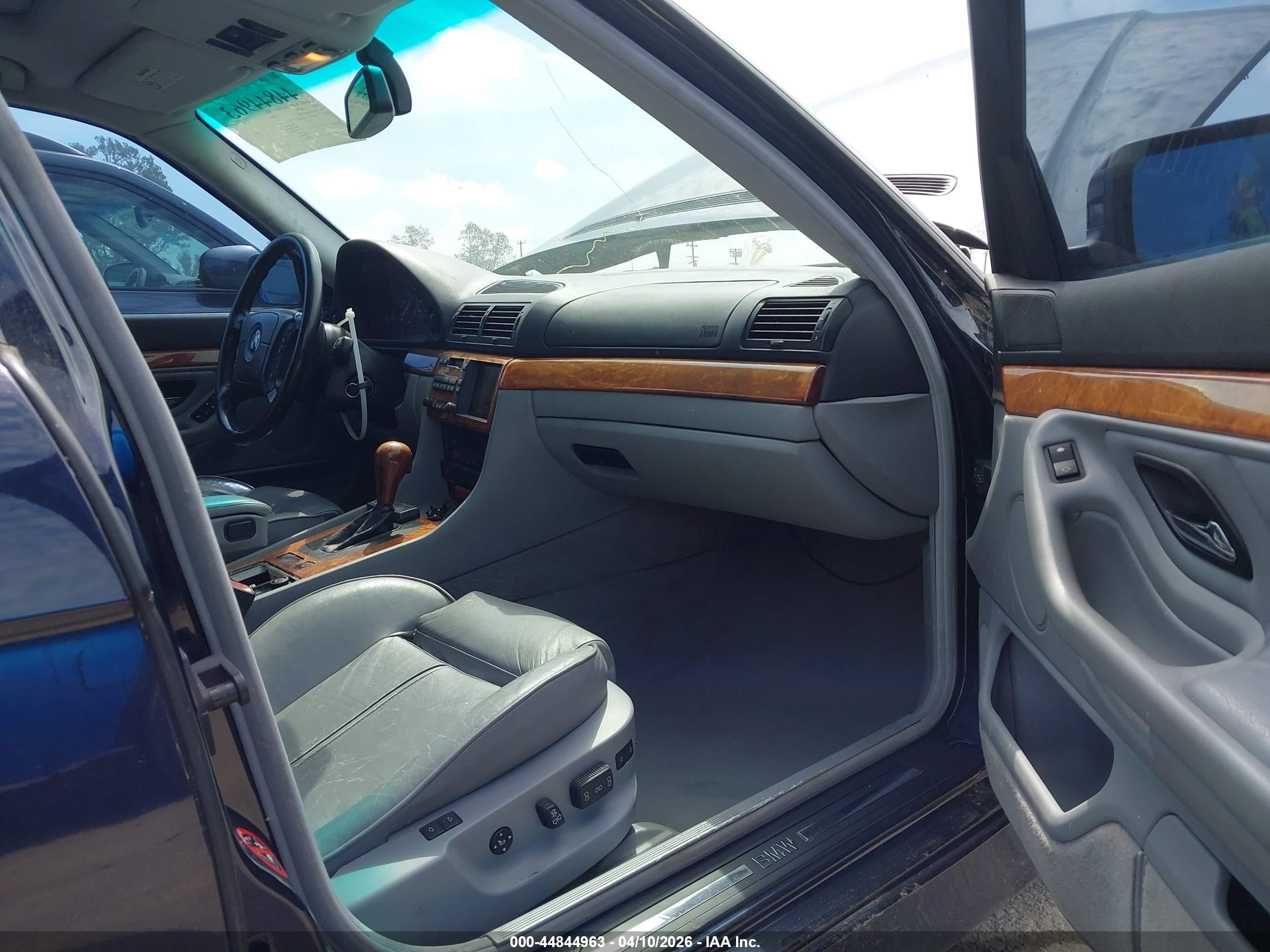 1999 Bmw 740ia   Black vin: WBAGG8339XDN74918
