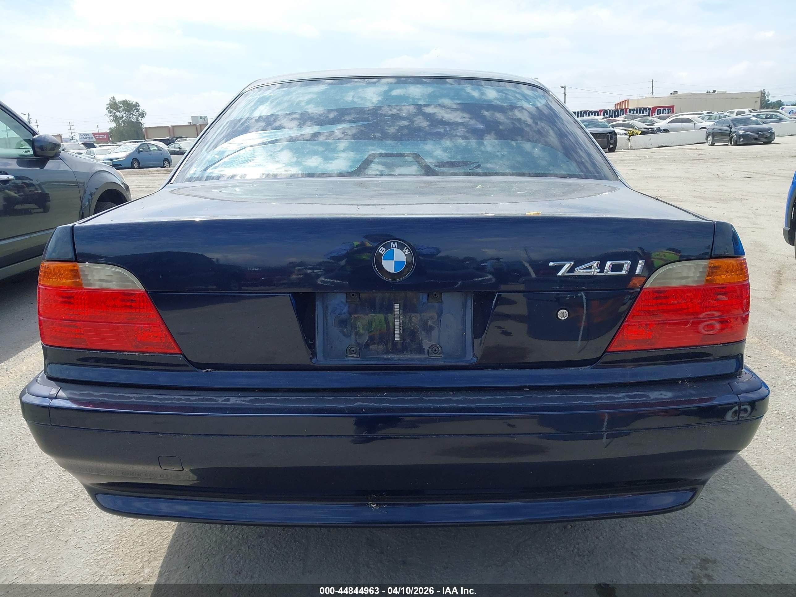 1999 Bmw 740ia   Black vin: WBAGG8339XDN74918