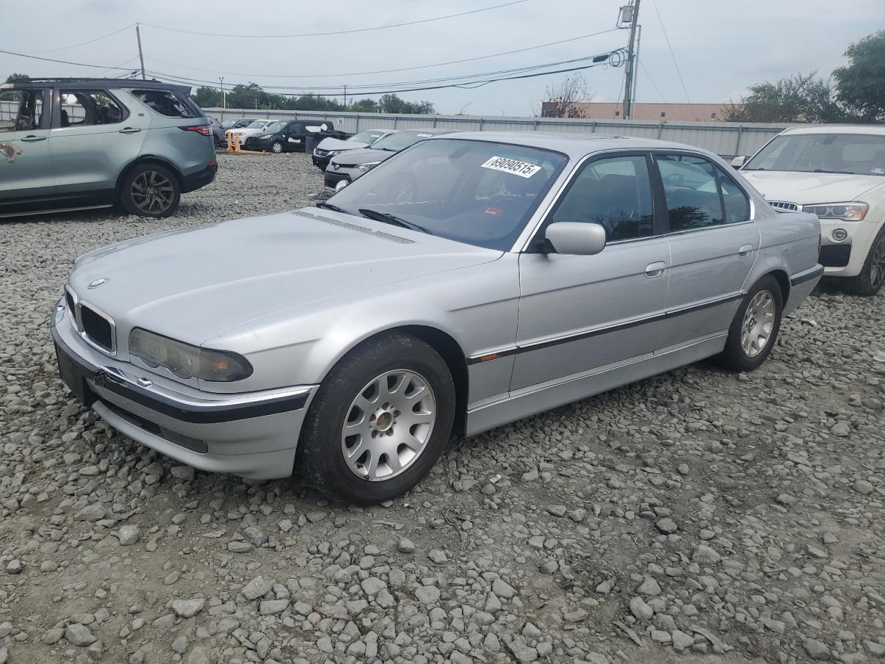 2000 Bmw 740 I Automatic Silver vin: WBAGG8340YDN76180